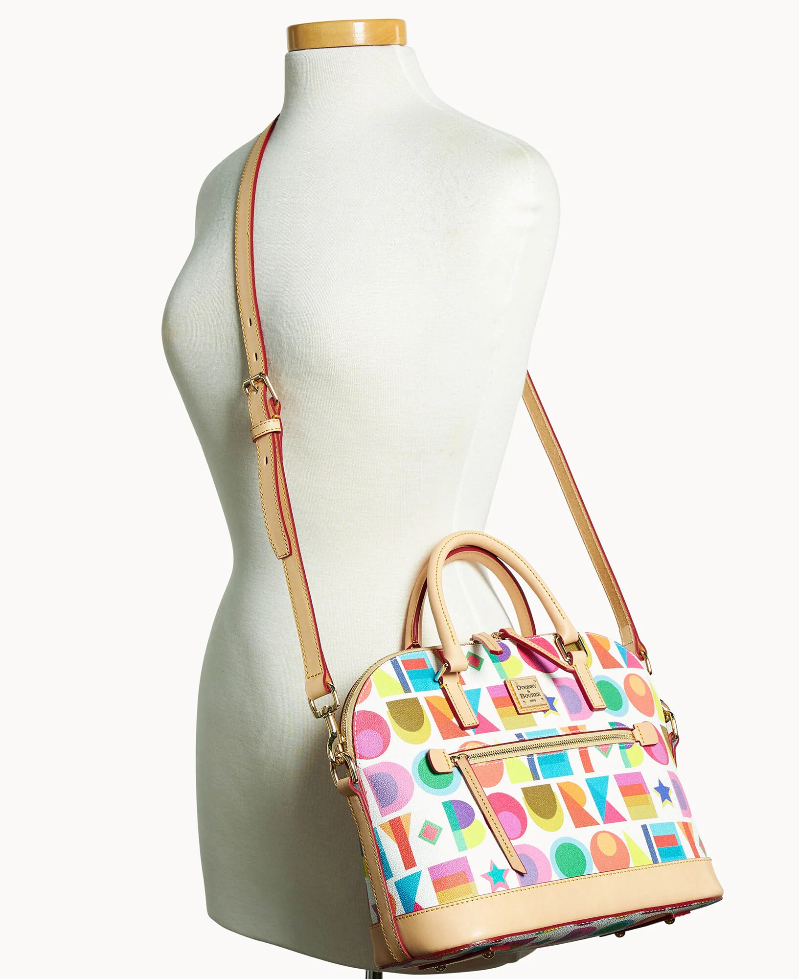 Art Deco Domed Zip Satchel - Image 8