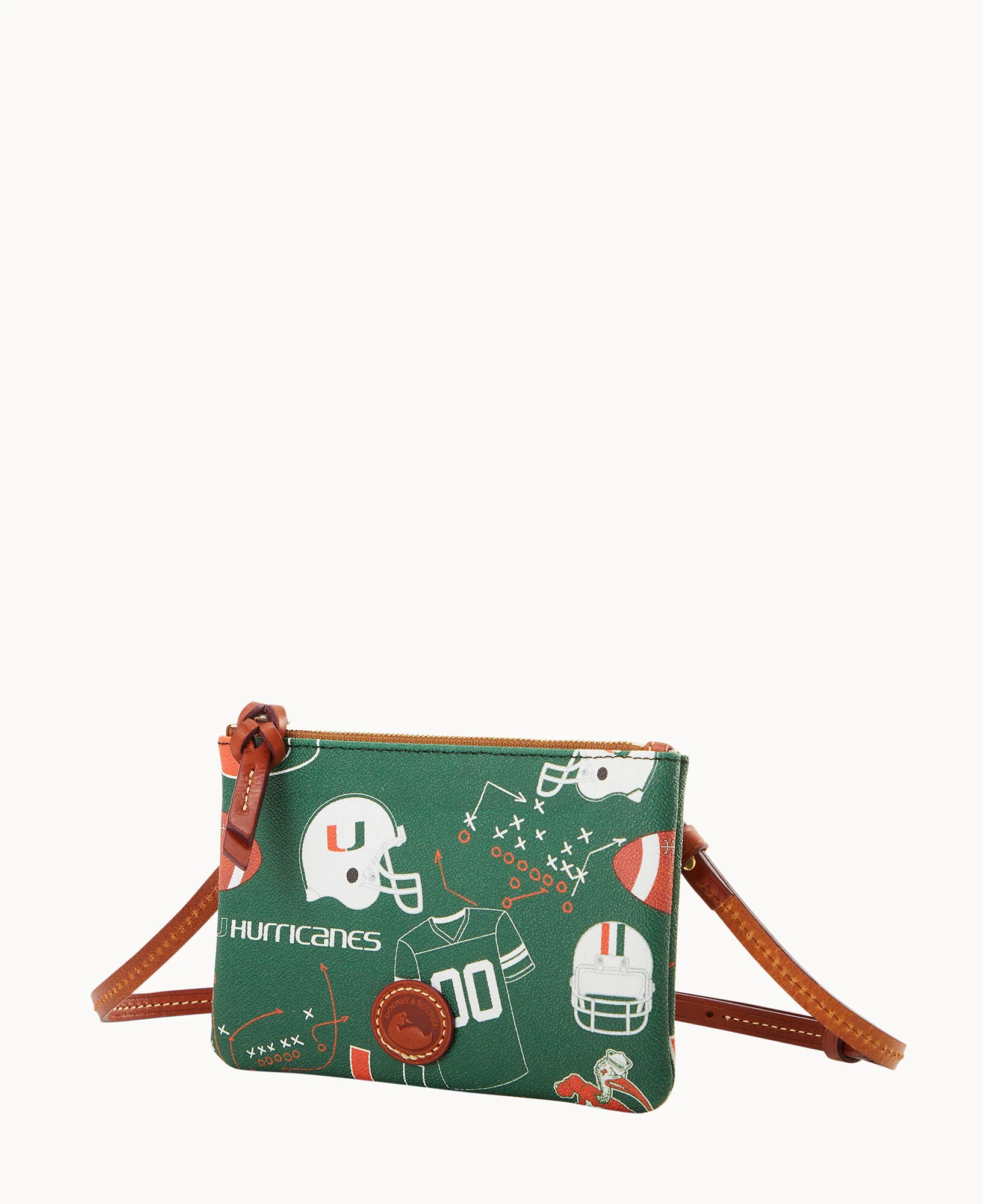 Collegiate University of Miami Top Zip Crossbody - Image 2