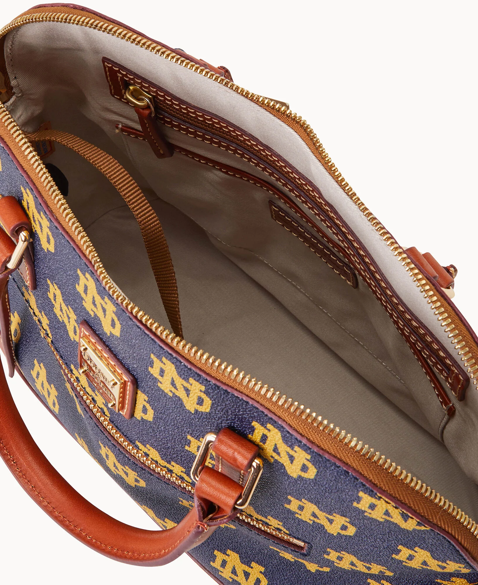 Collegiate University of Notre Dame Domed Zip Satchel - Image 2