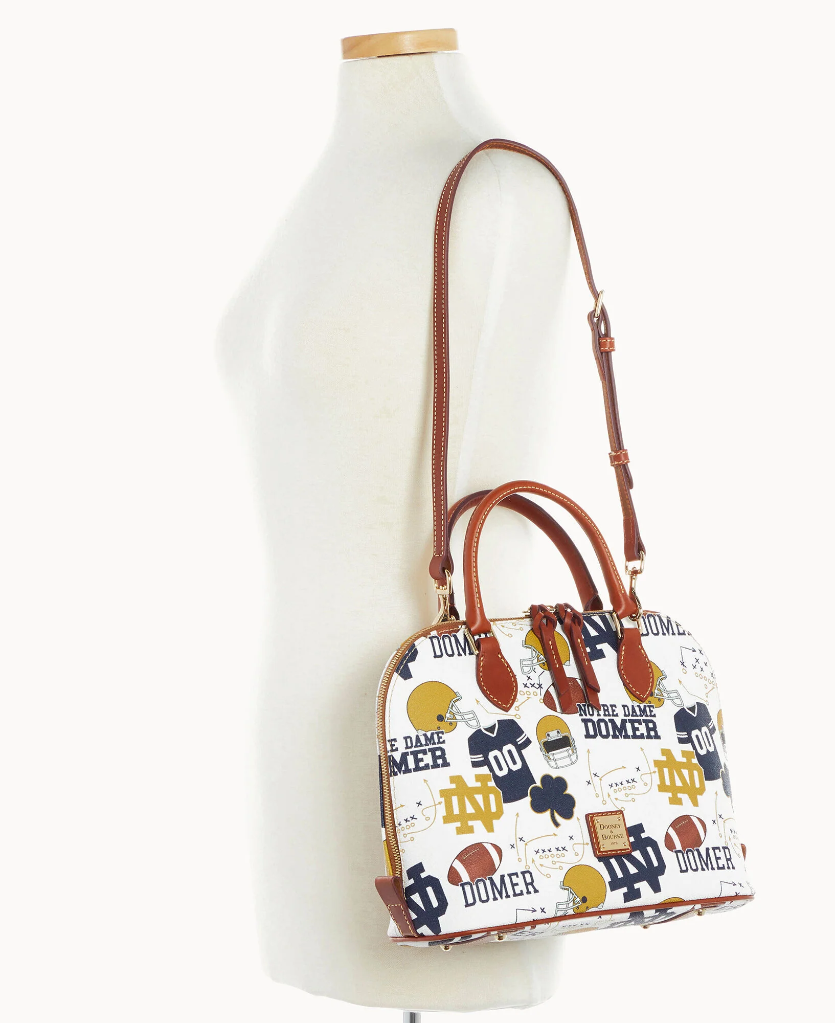 Collegiate University of Notre Dame Zip Zip Satchel - Image 4