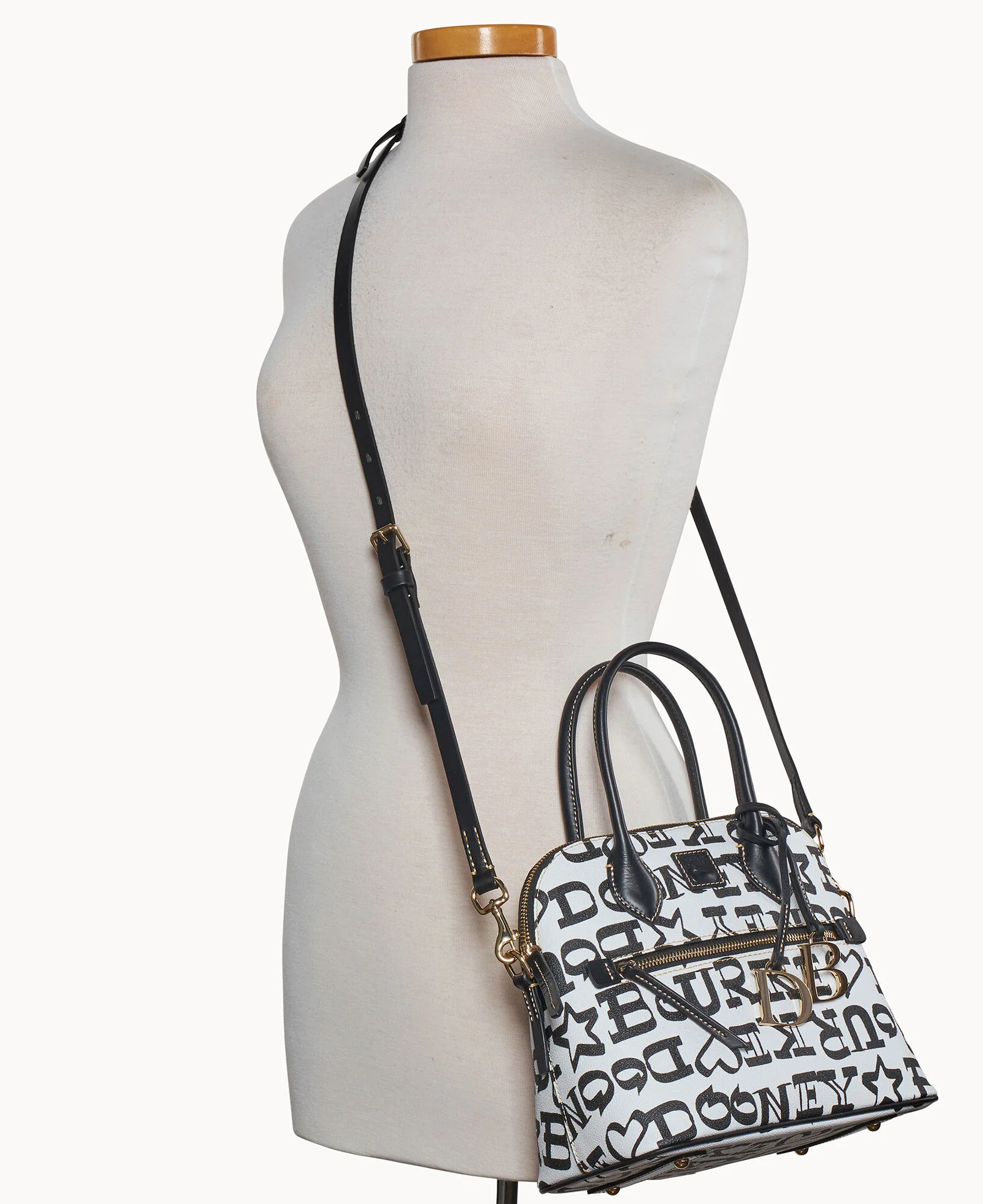 Doodle II Coated Cotton Domed Satchel - Image 4