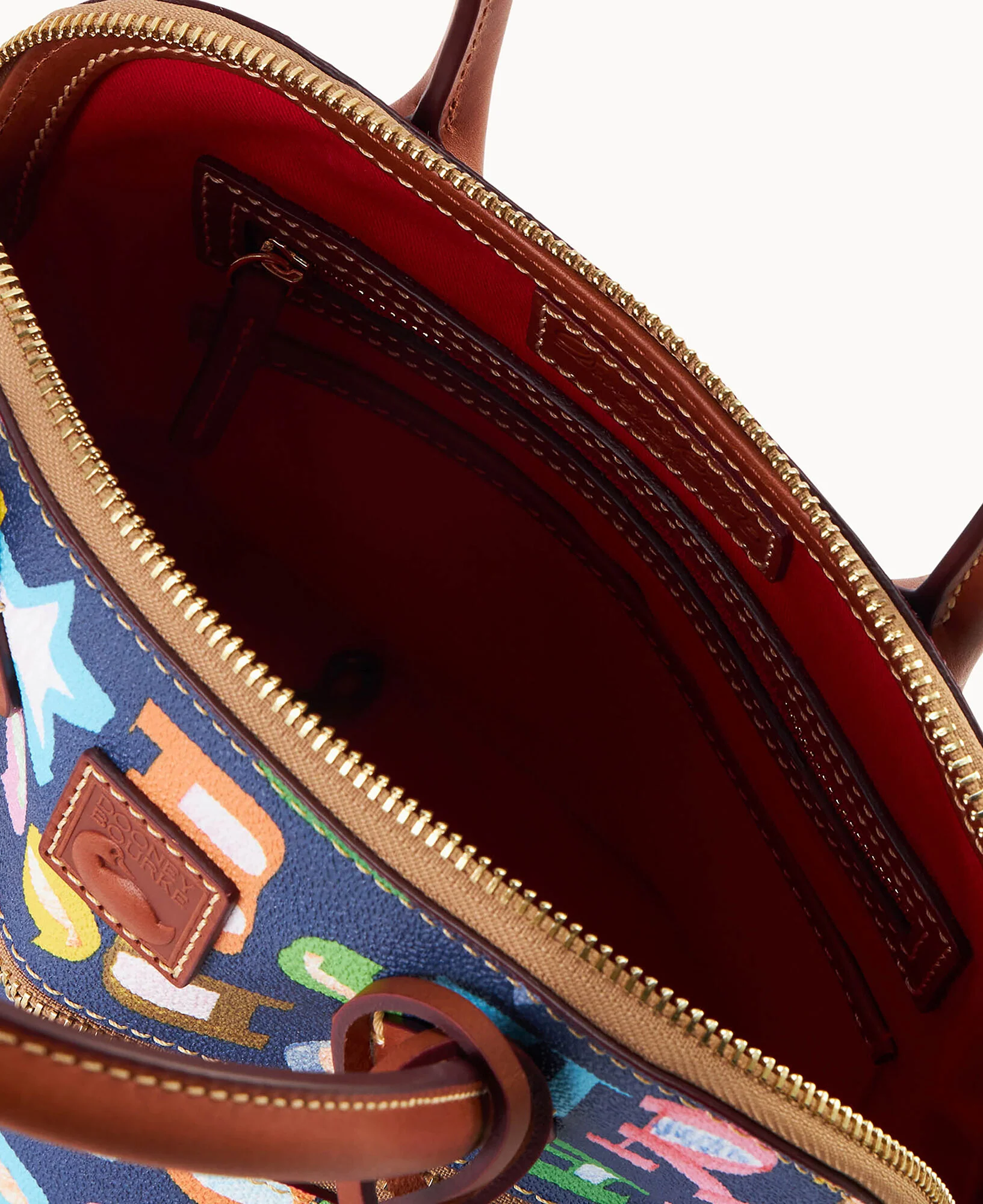 Doodle II Coated Cotton Domed Satchel - Image 7