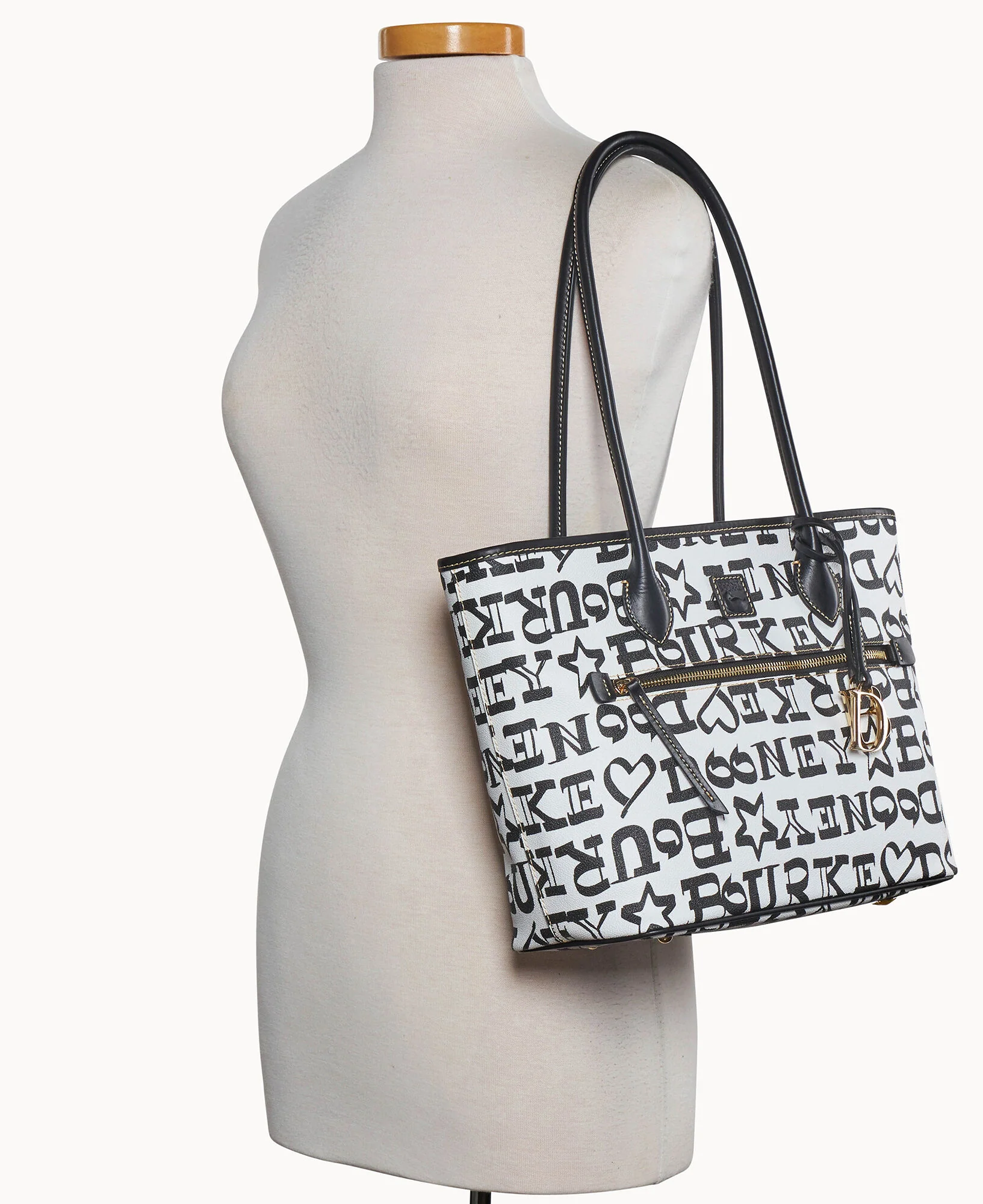 Doodle II Coated Cotton Tote - Image 4