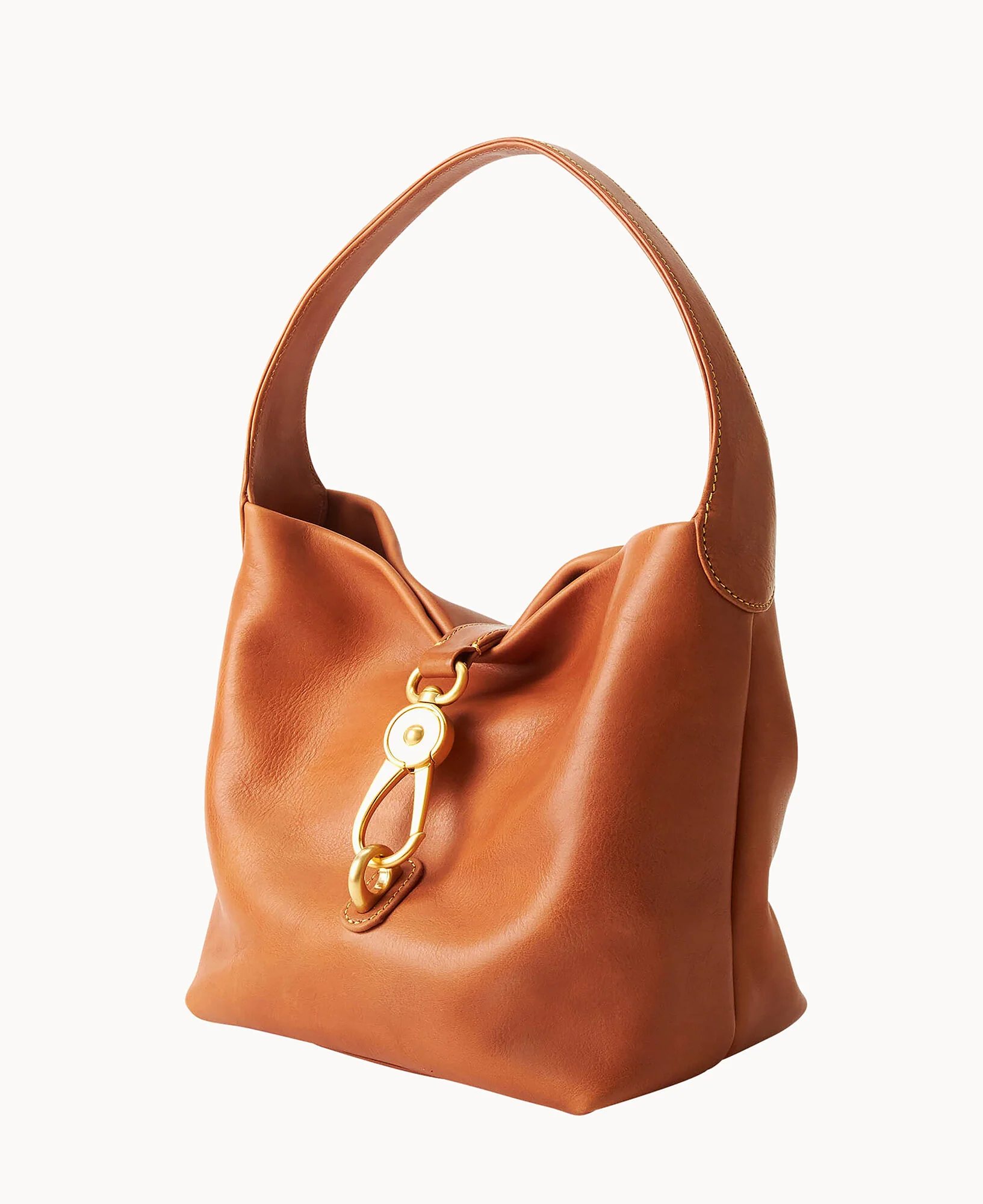 Florentine Logo Lock Hobo - Image 6