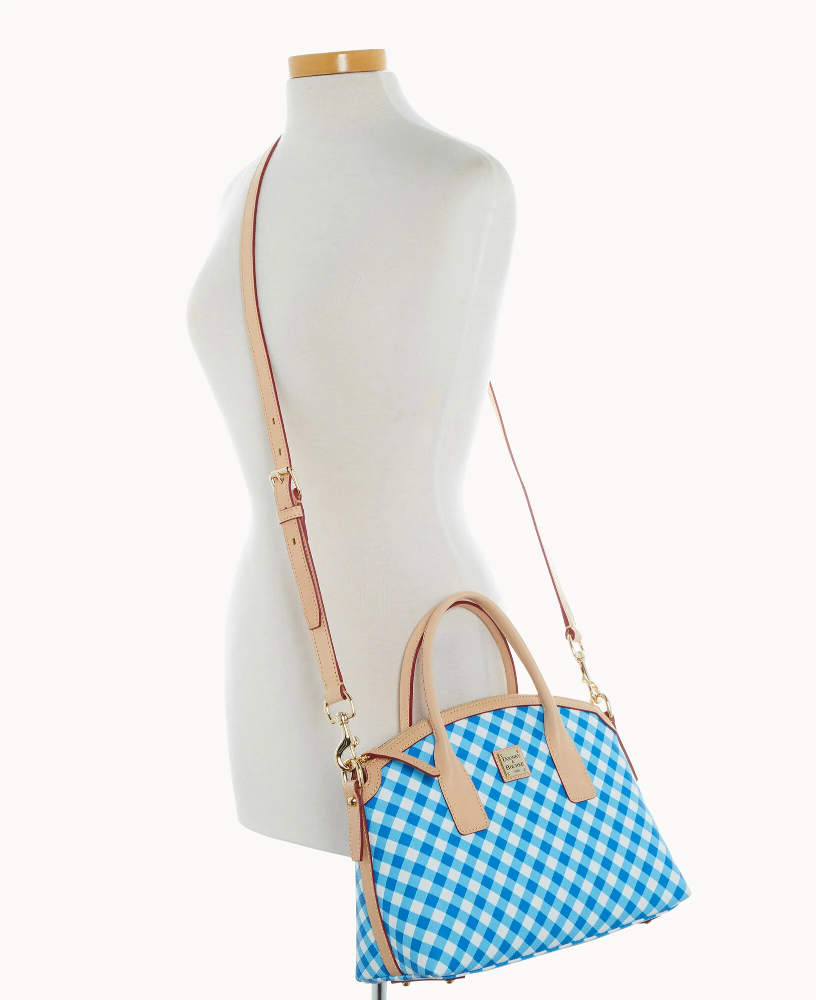 Gingham II Domed Satchel - Image 10