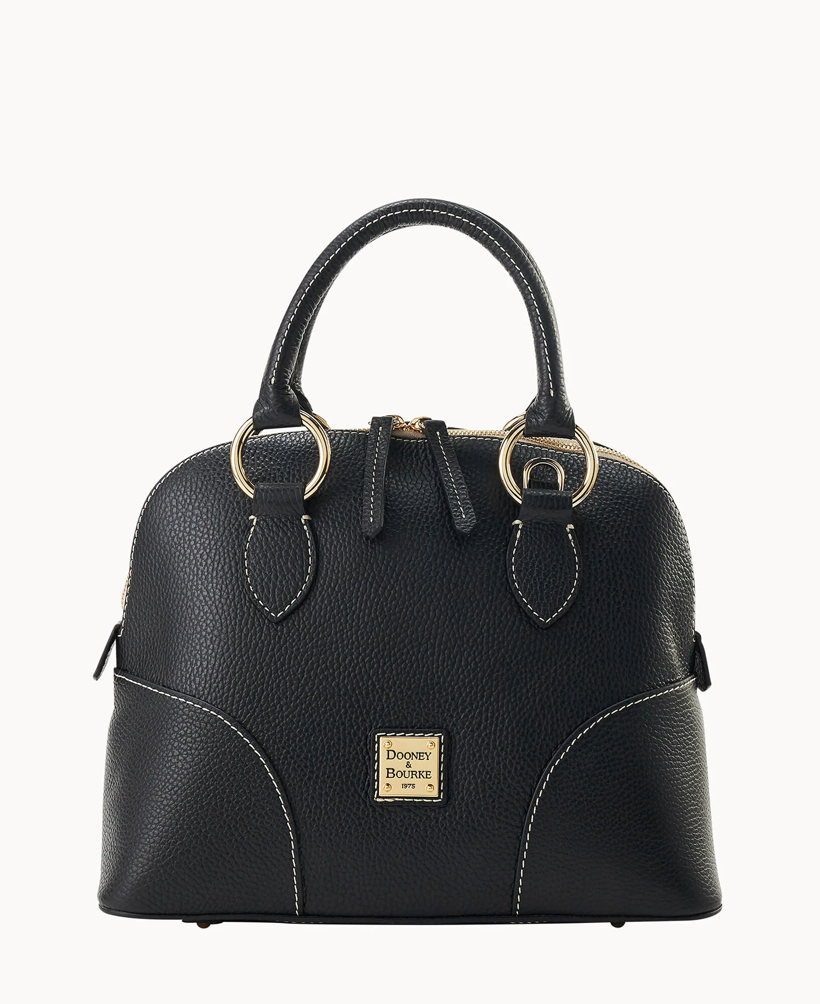 Lucca Leather Domed Satchel