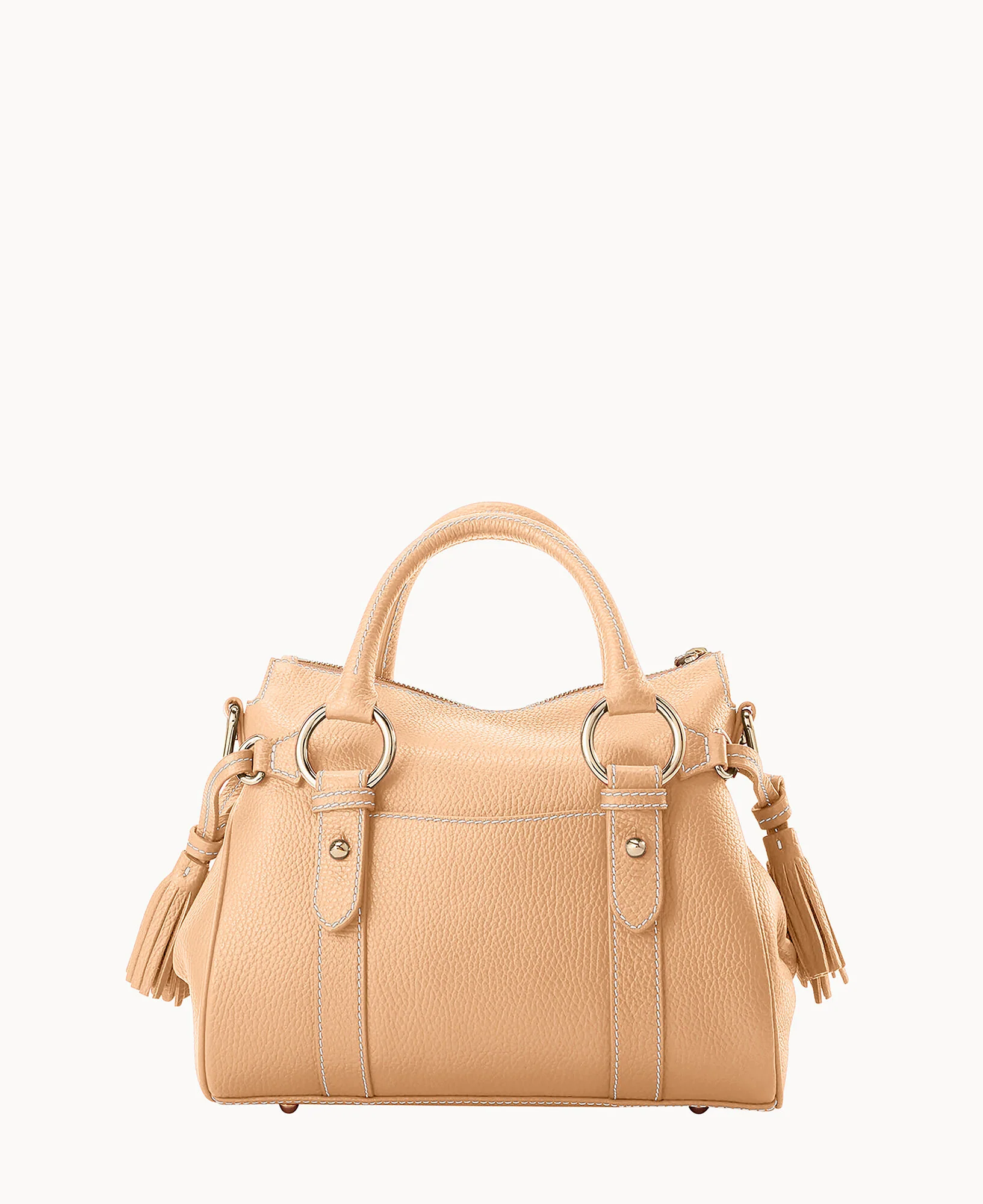 Lucca Leather Satchel With Pocket - Image 87