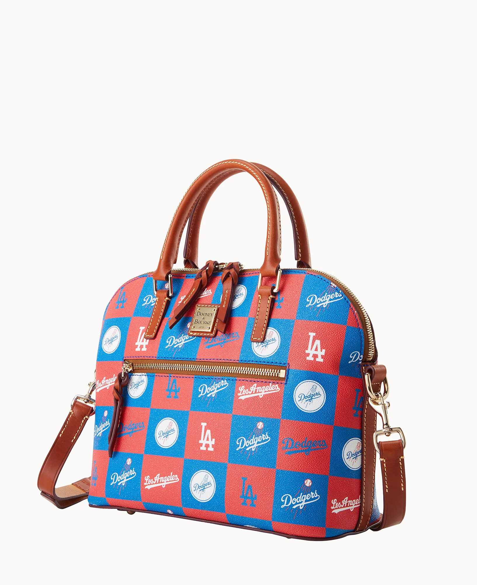 MLB Dodgers Domed Zip Satchel - Image 2