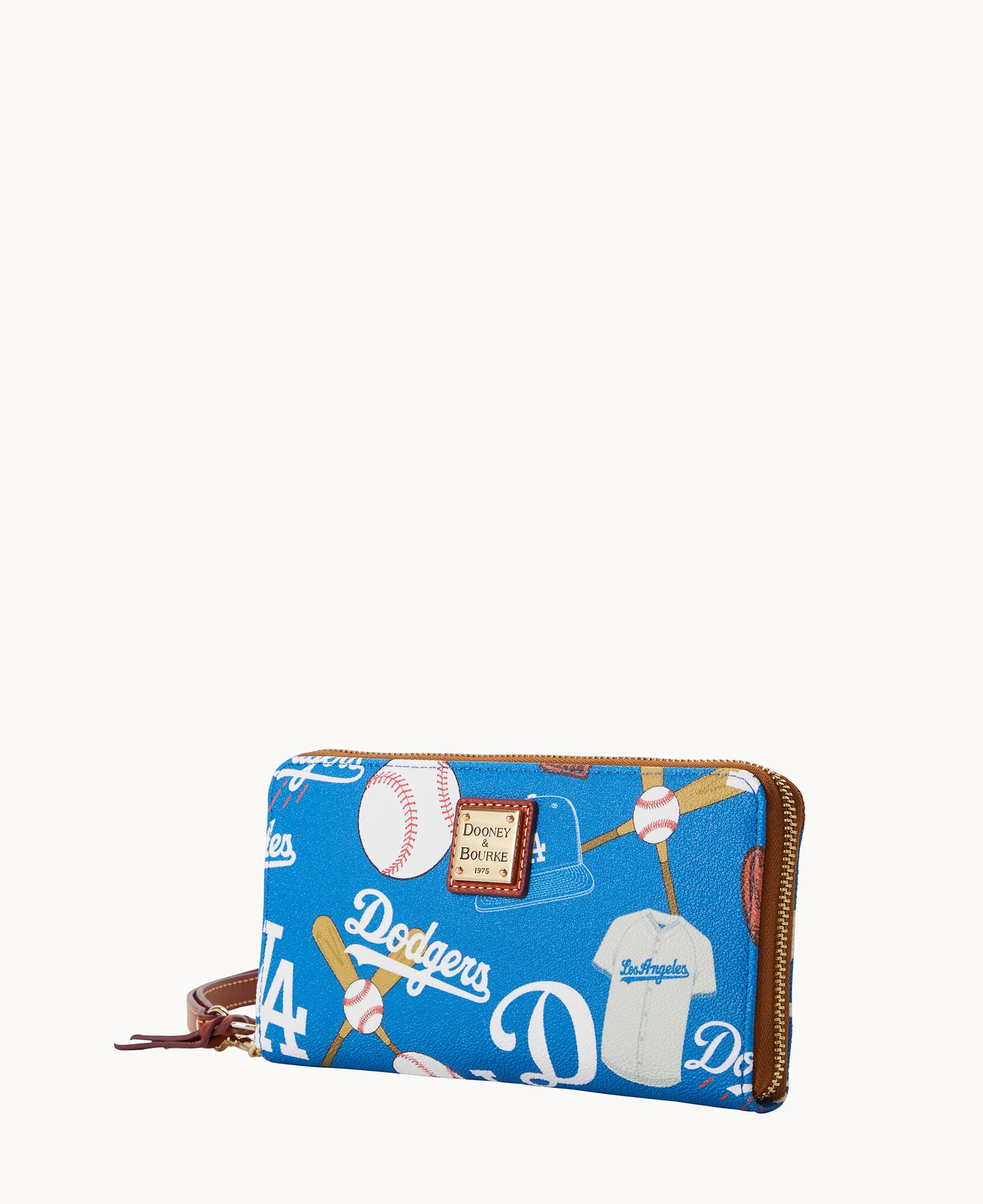 MLB Dodgers Large Zip Around Wristlet - Image 2
