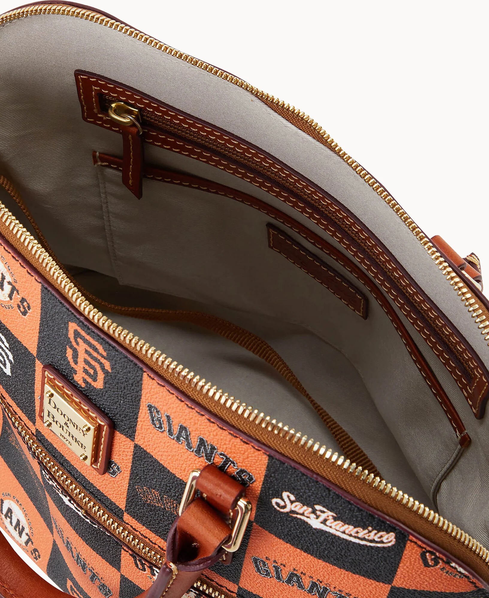 MLB Giants Domed Zip Satchel - Image 2