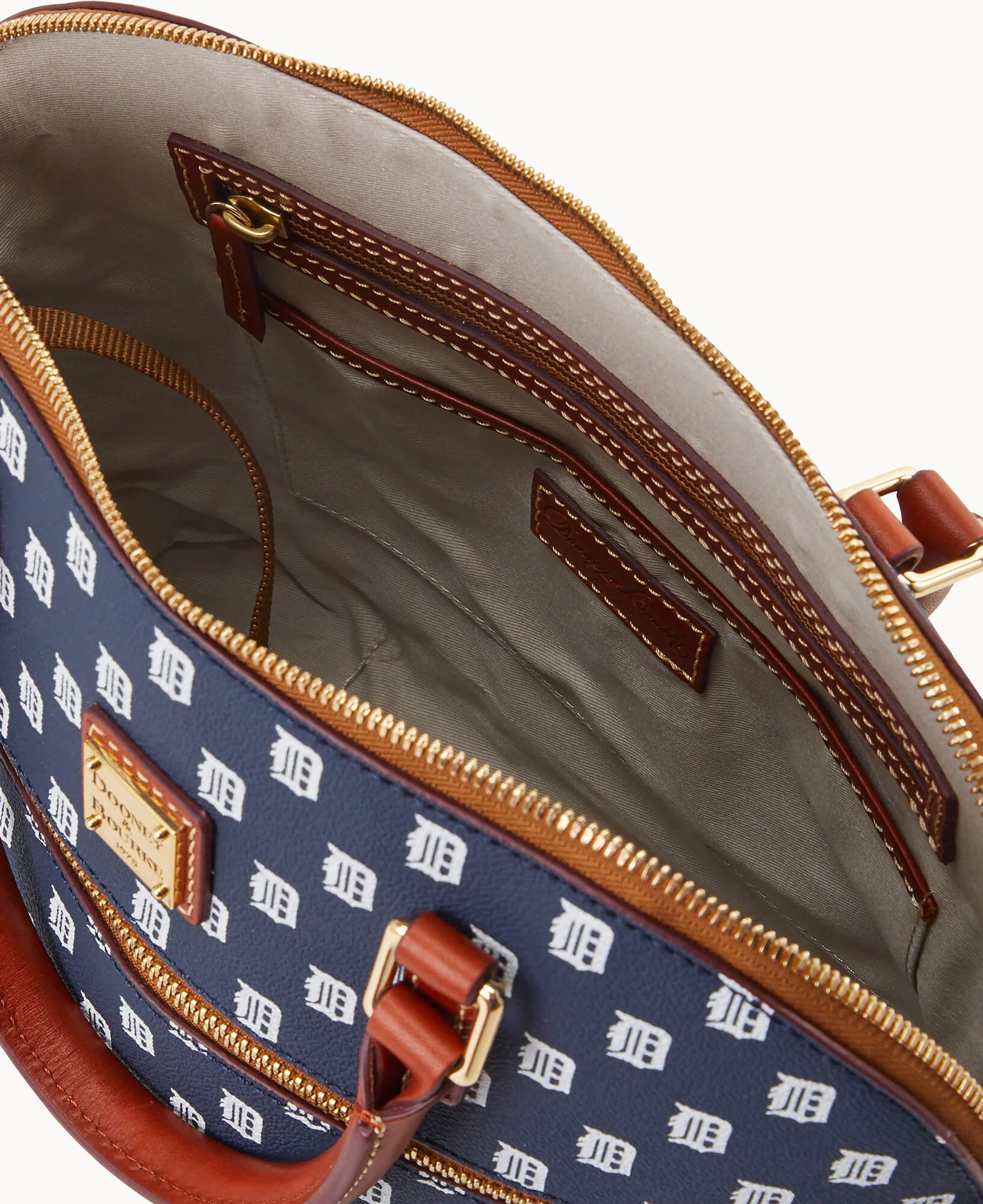 MLB Tigers Domed Zip Satchel - Image 3