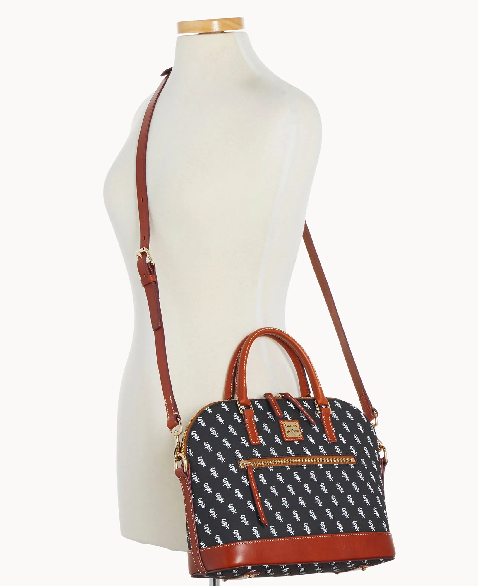 MLB White Sox Domed Zip Satchel - Image 4