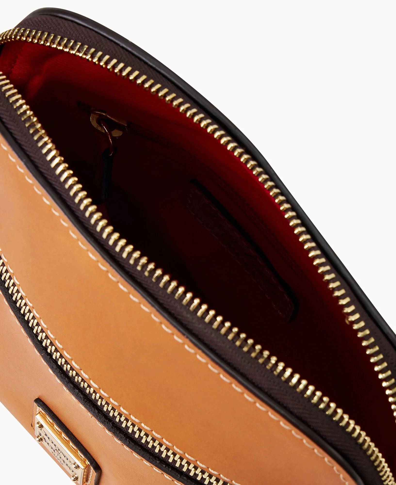 Montana Leather Zip Domed Crossbody - Image 3