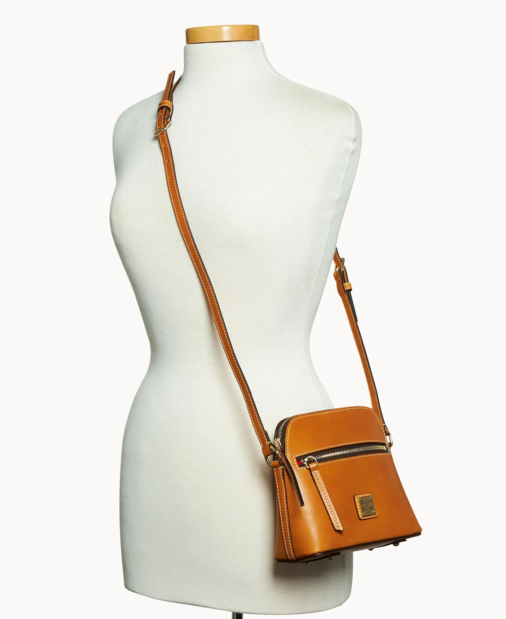 Montana Leather Zip Domed Crossbody - Image 5