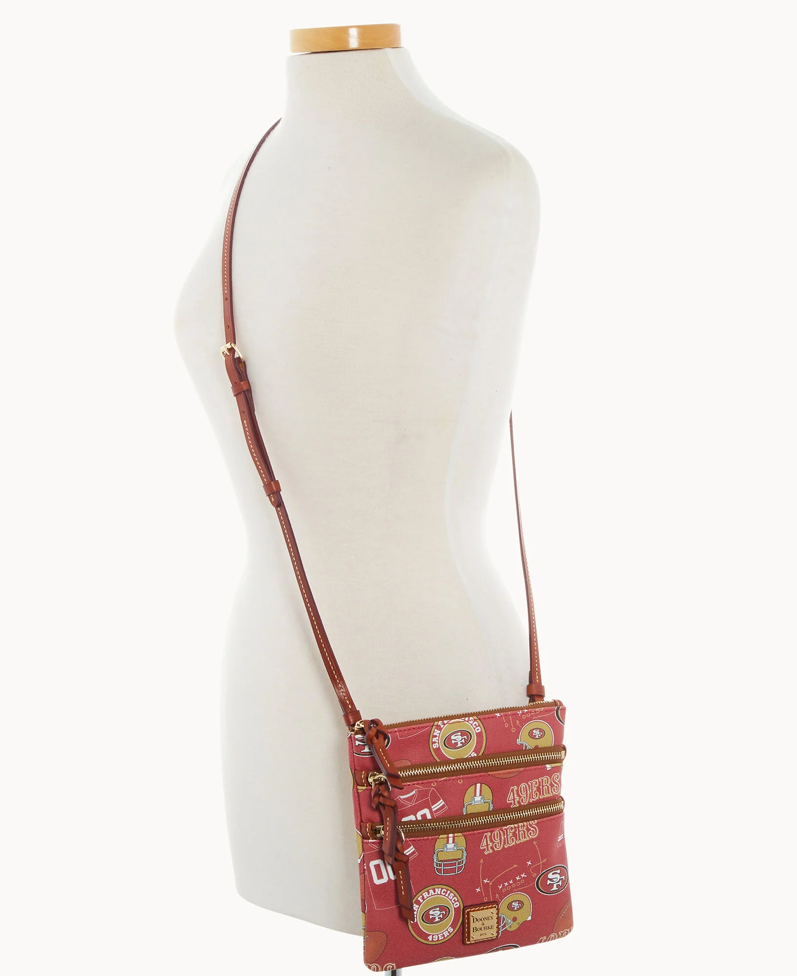 NFL 49ERS Triple Zip Crossbody - Image 3