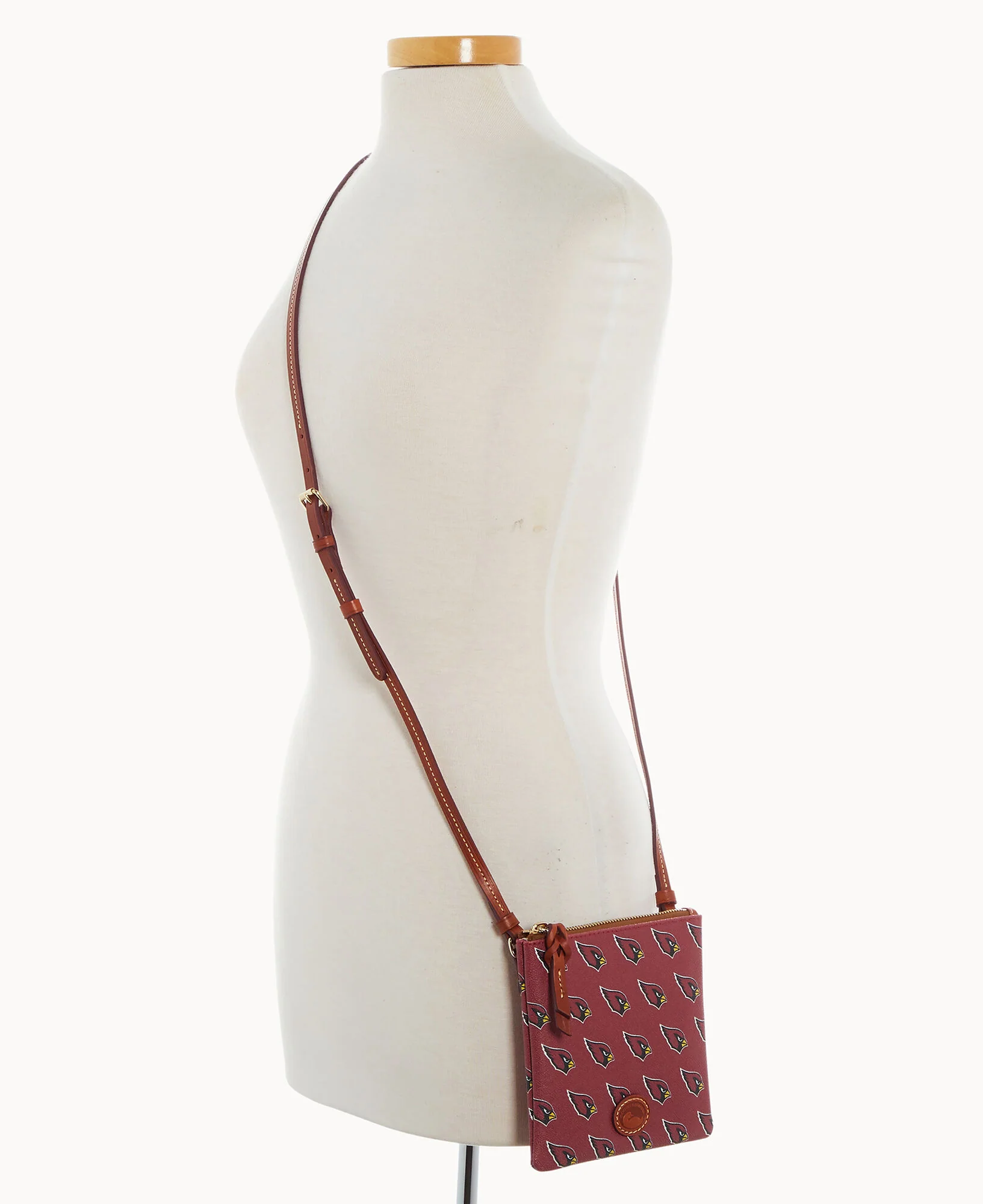 NFL AZ Cardinals Small North South Top Zip Crossbody - Image 4