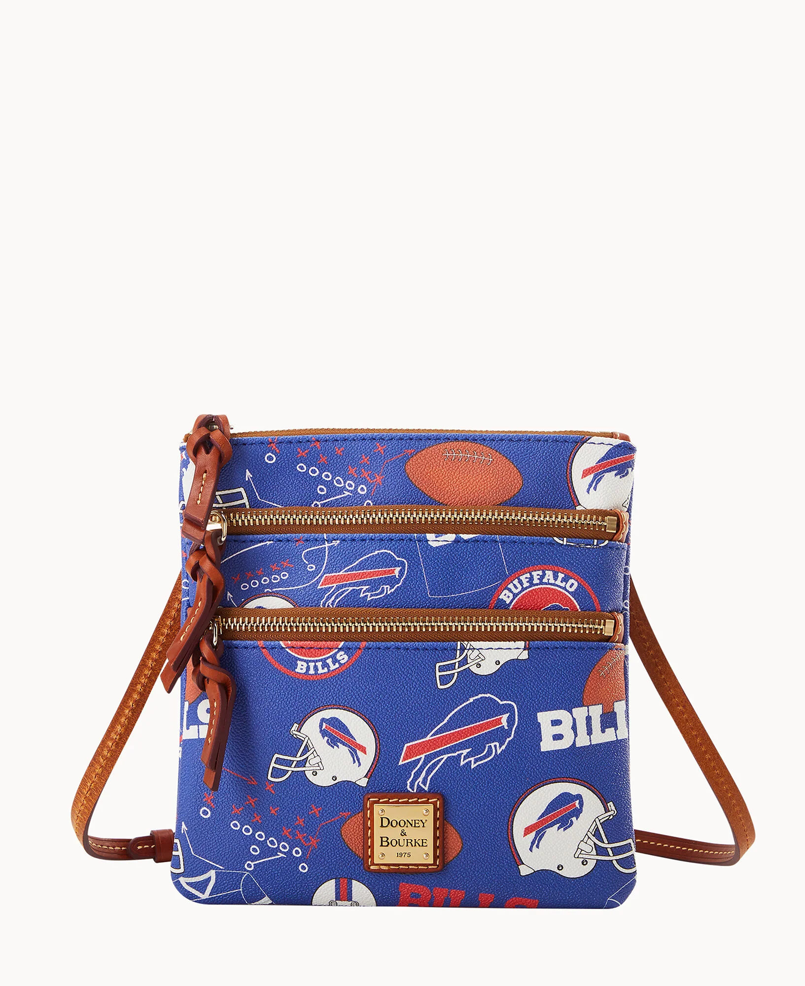 NFL Bills Triple Zip Crossbody