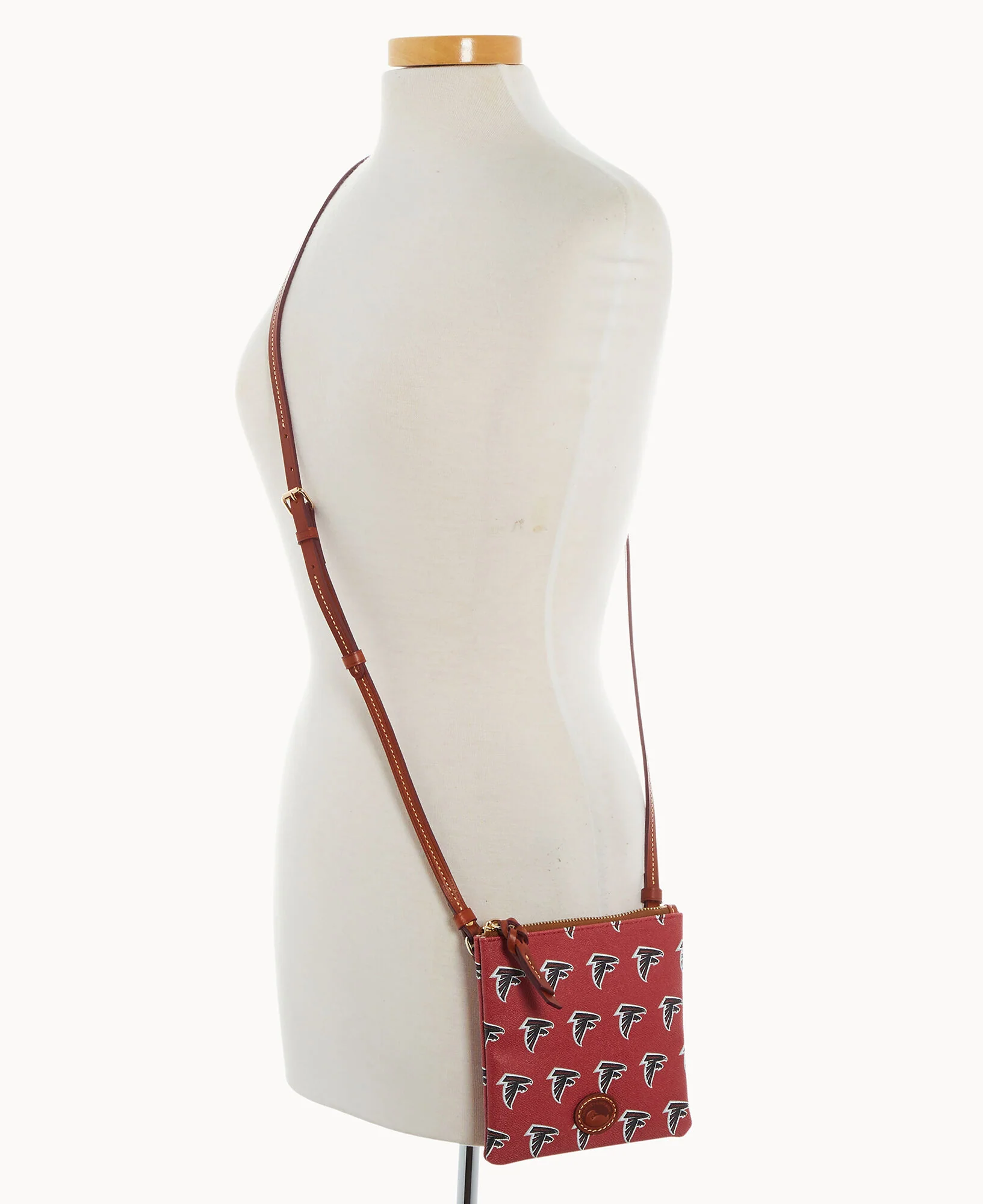 NFL Falcons Small North South Top Zip Crossbody - Image 4
