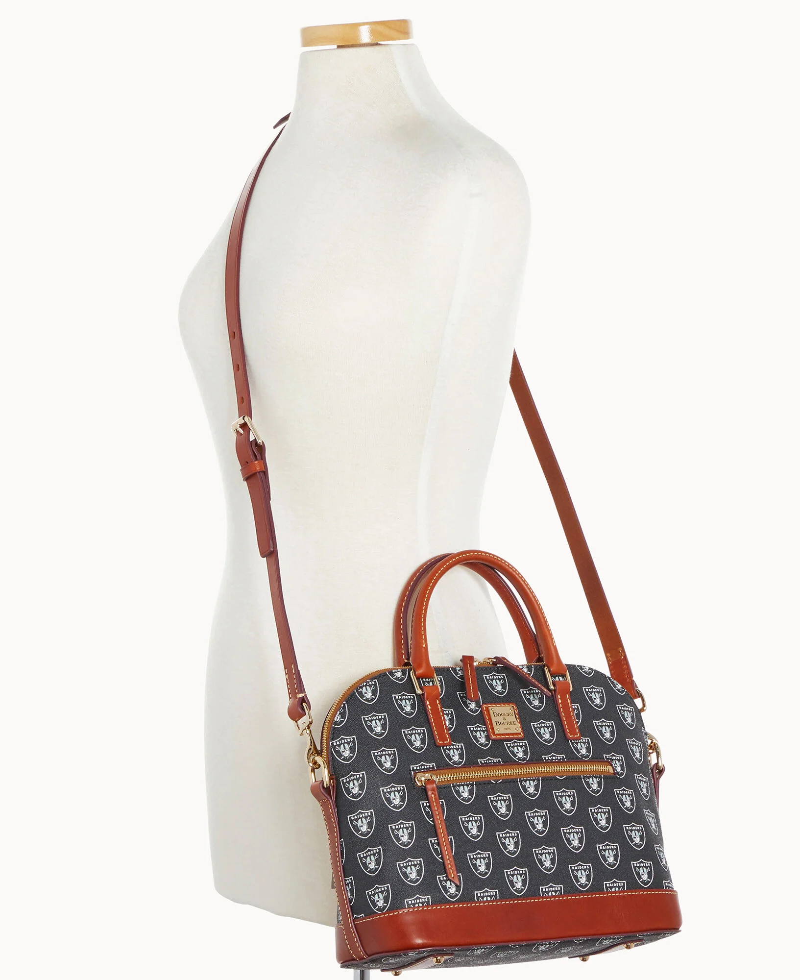 NFL Raiders Domed Zip Satchel - Image 4