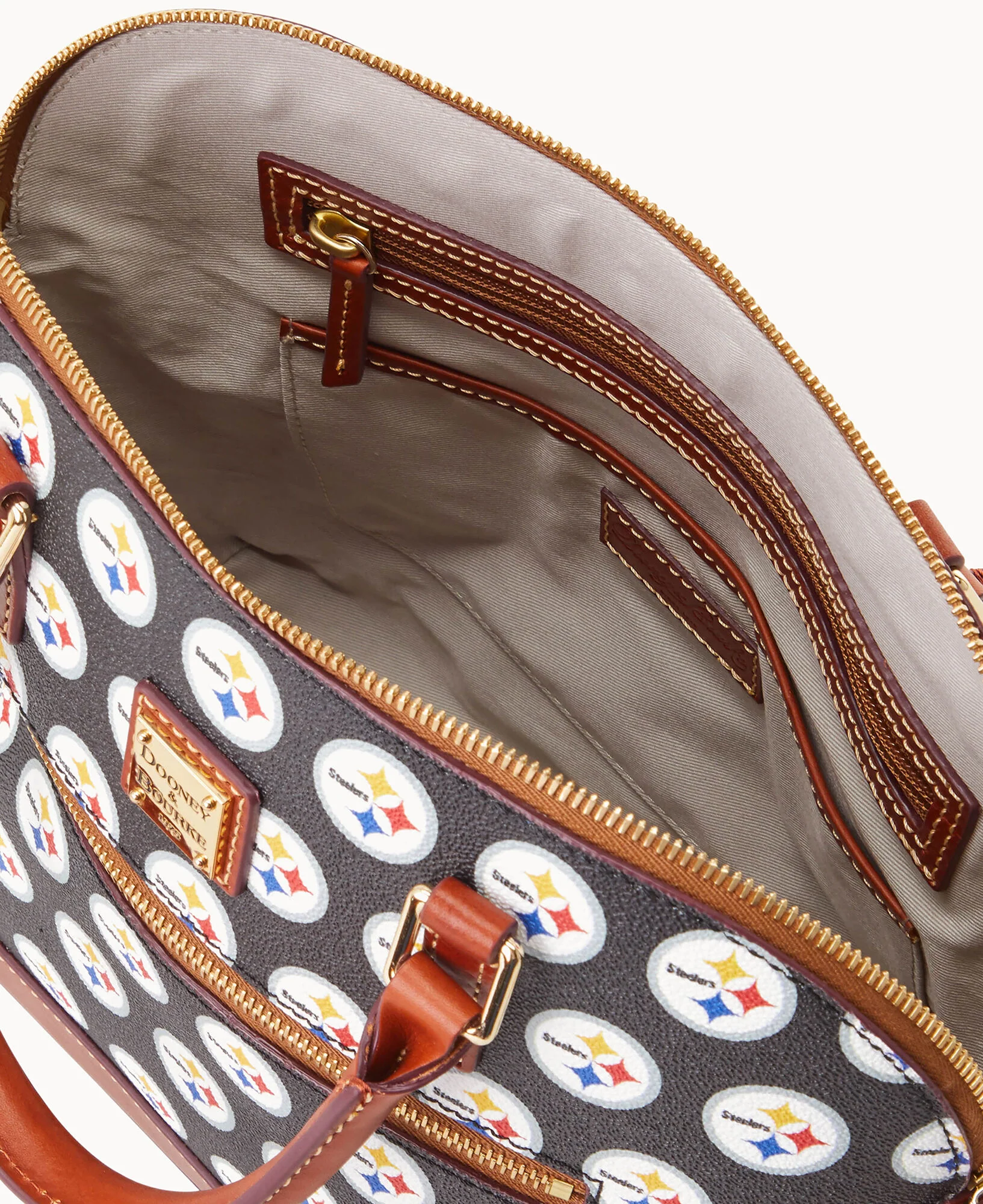 NFL Steelers Domed Zip Satchel - Image 3