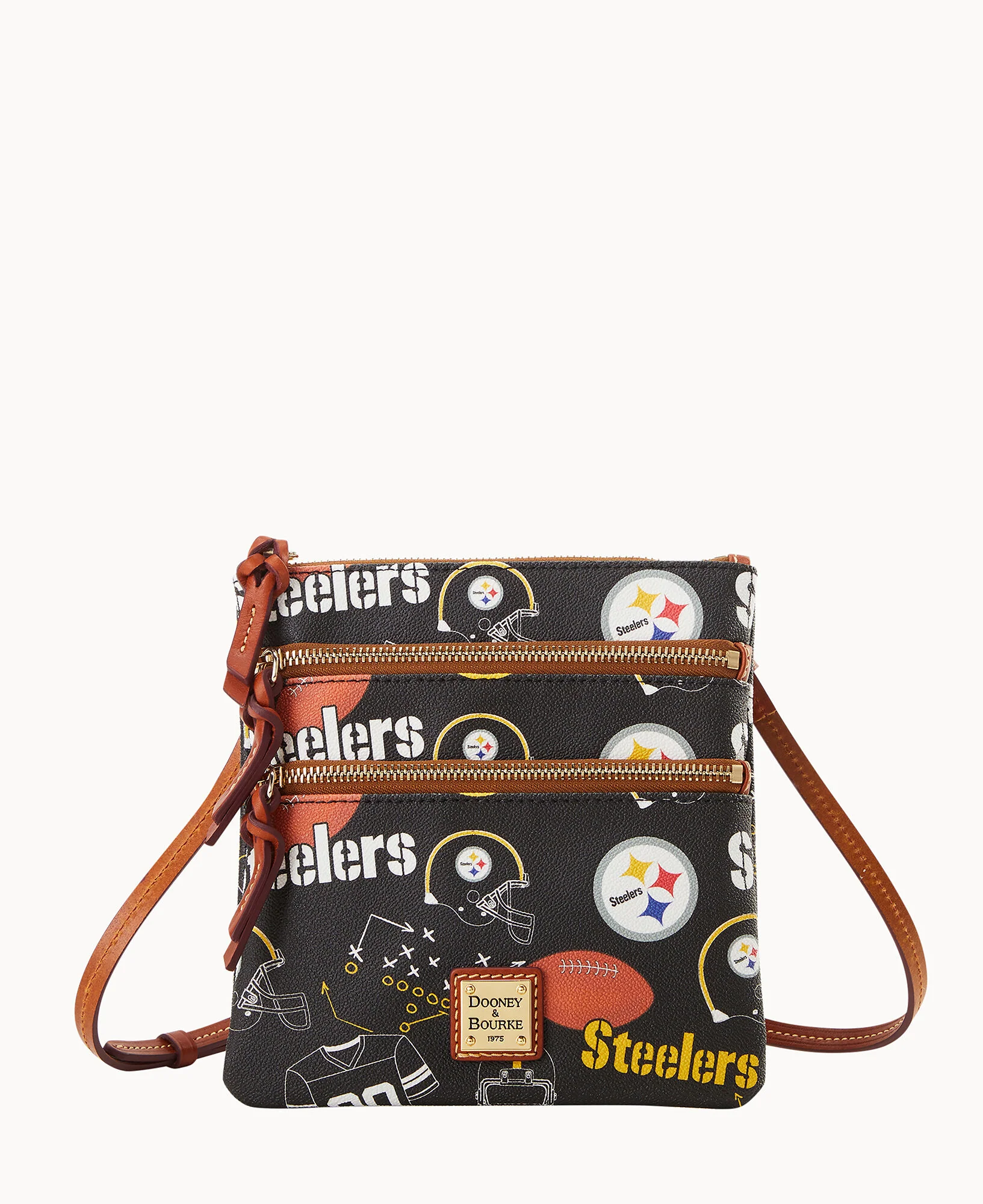 NFL Steelers Triple Zip Crossbody