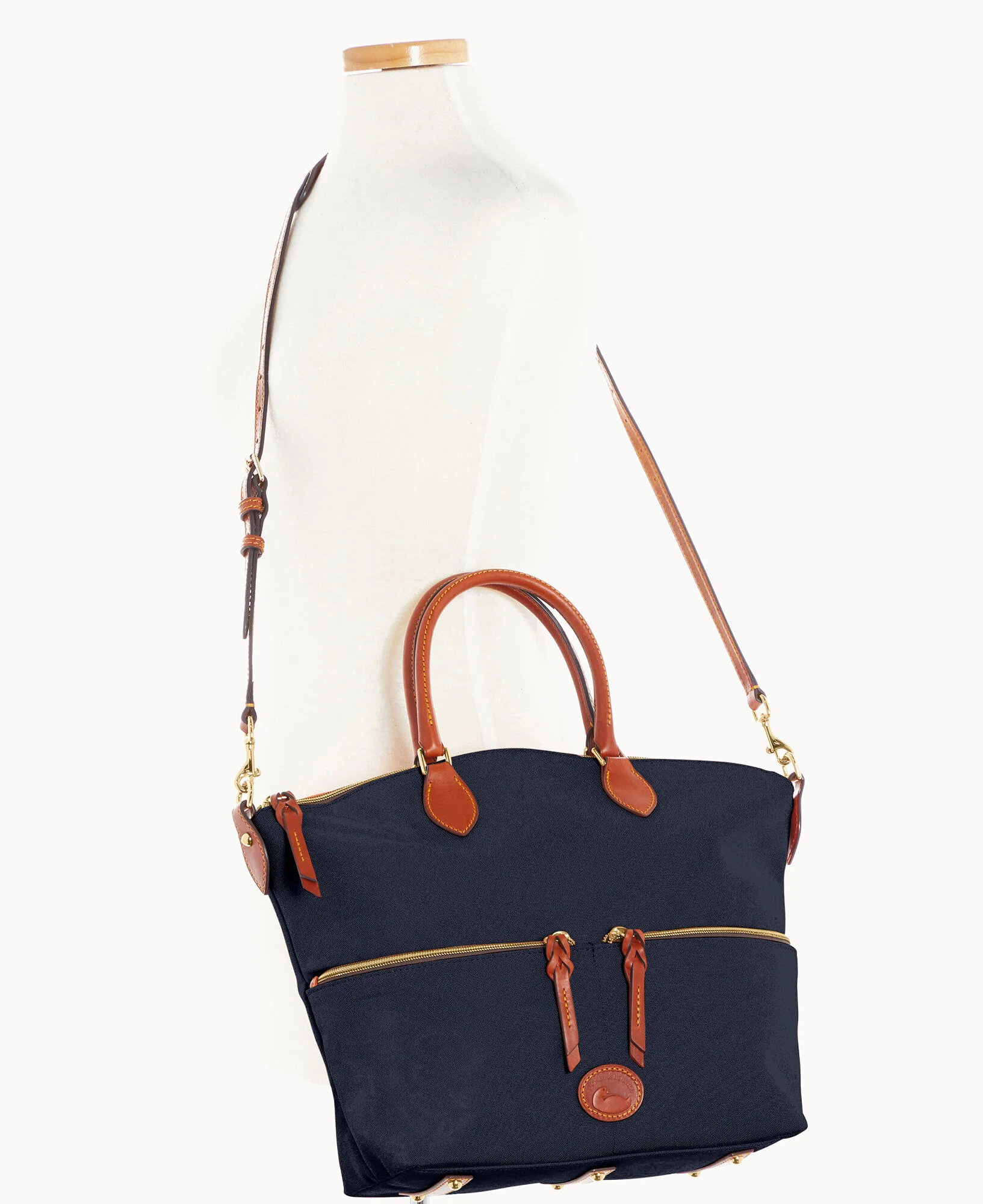 Nylon Large Pocket Satchel - Image 11