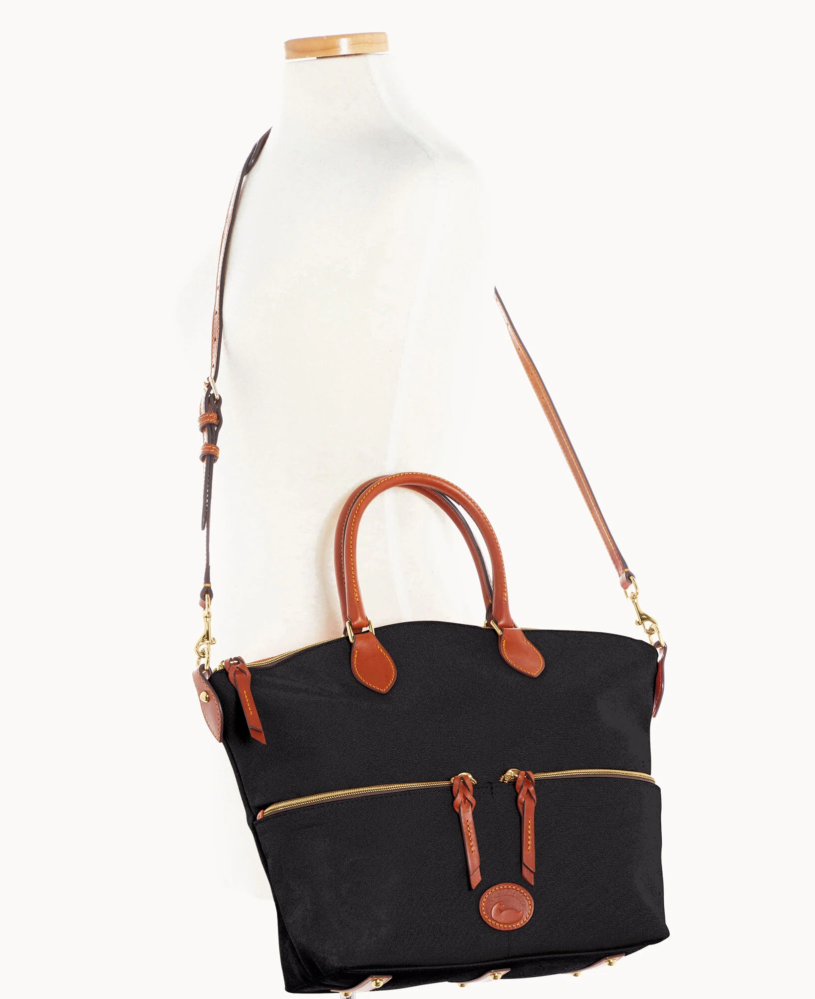 Nylon Large Pocket Satchel - Image 7