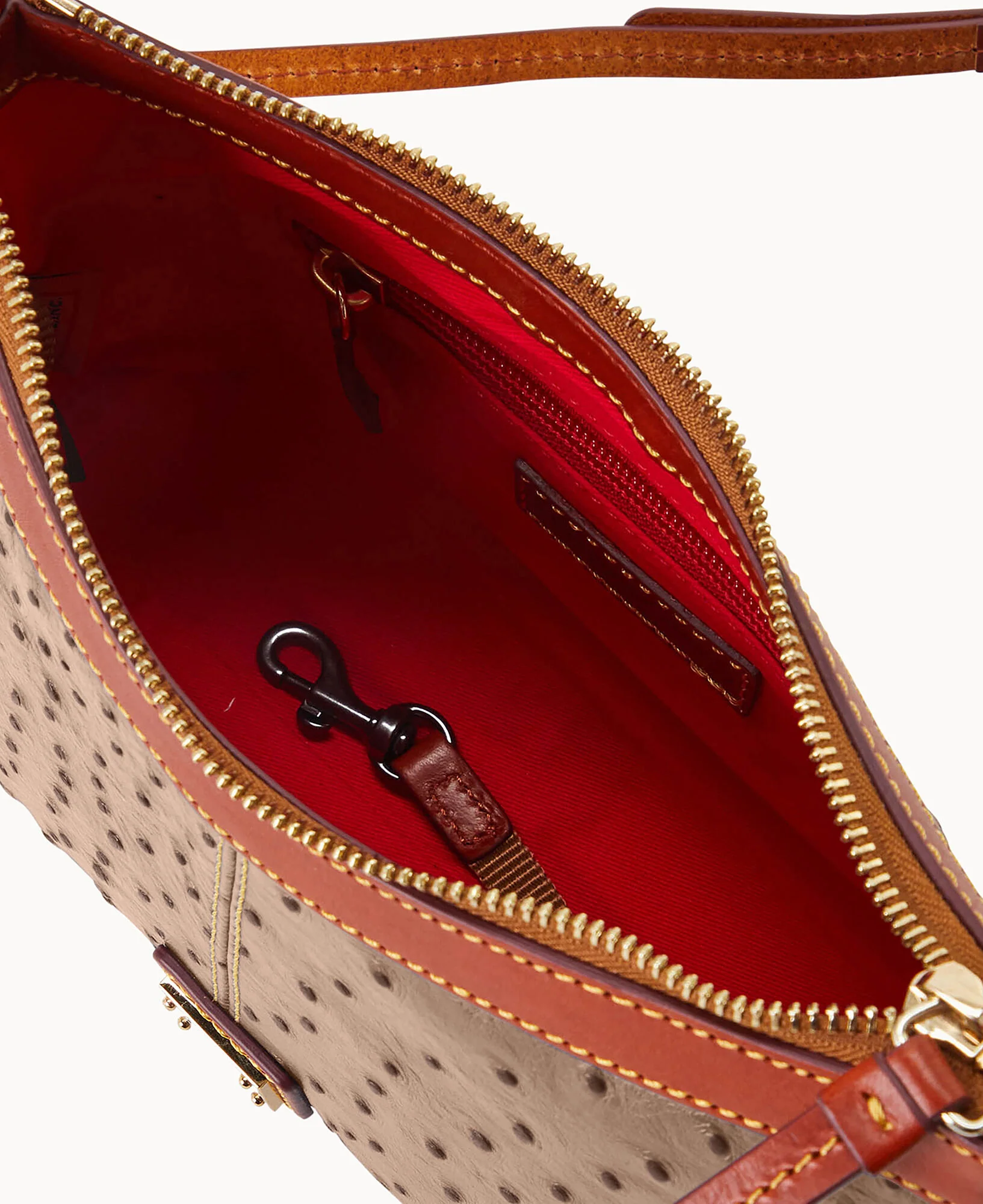 Ostrich Crossbody Pouch - Image 6