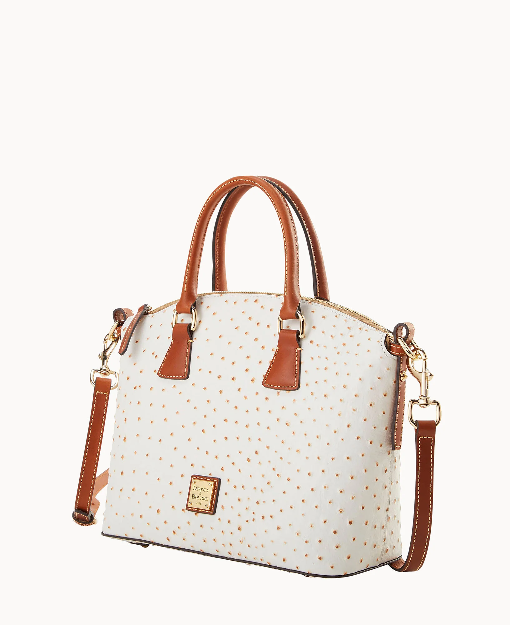Ostrich Domed Satchel - Image 6