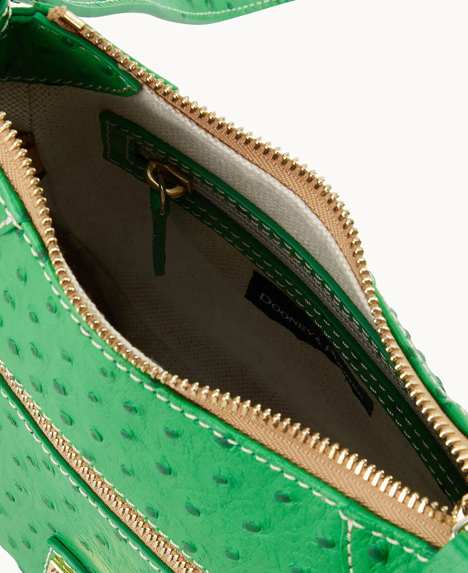 Ostrich Front Zip Crossbody - Image 15