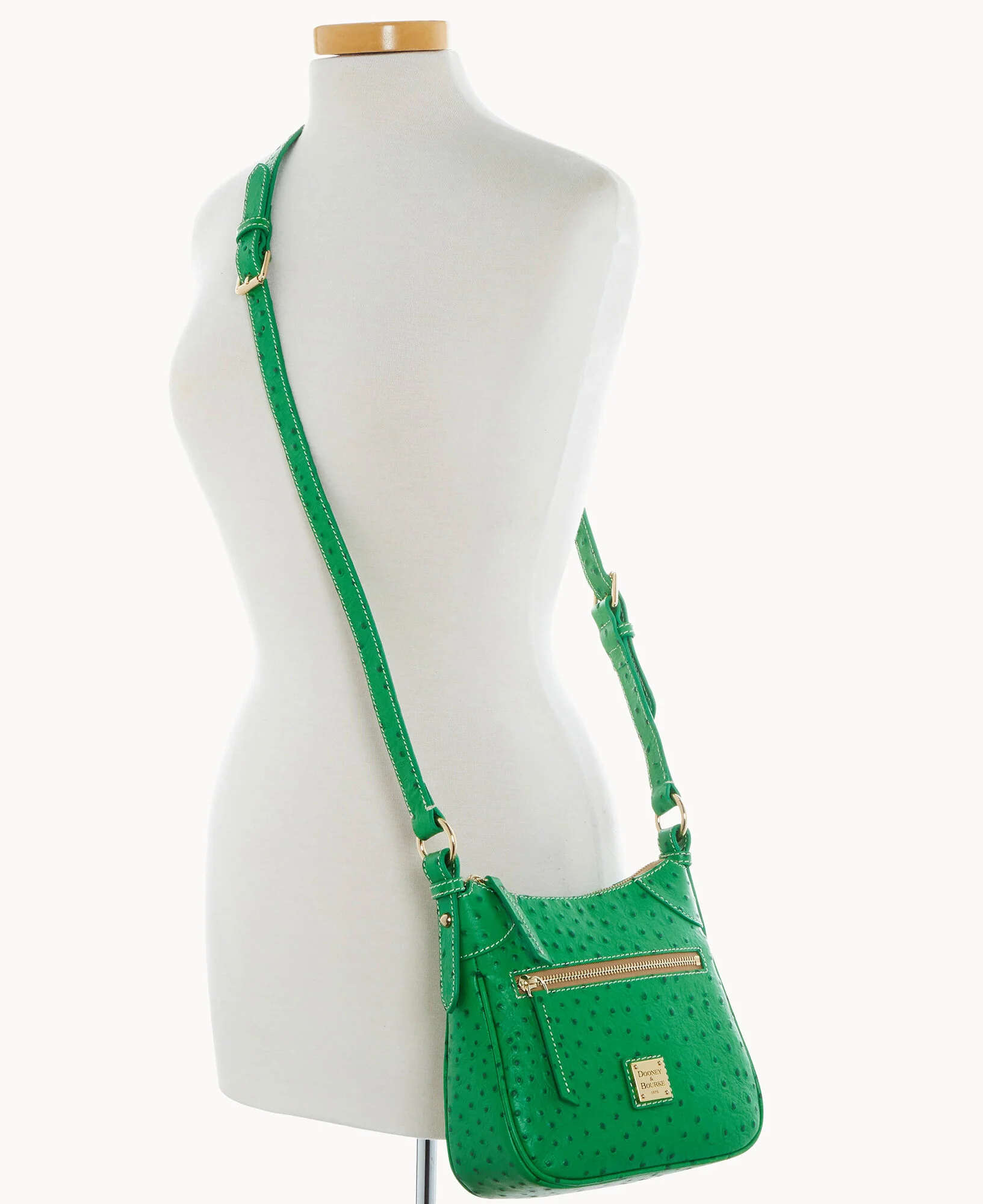Ostrich Front Zip Crossbody - Image 16