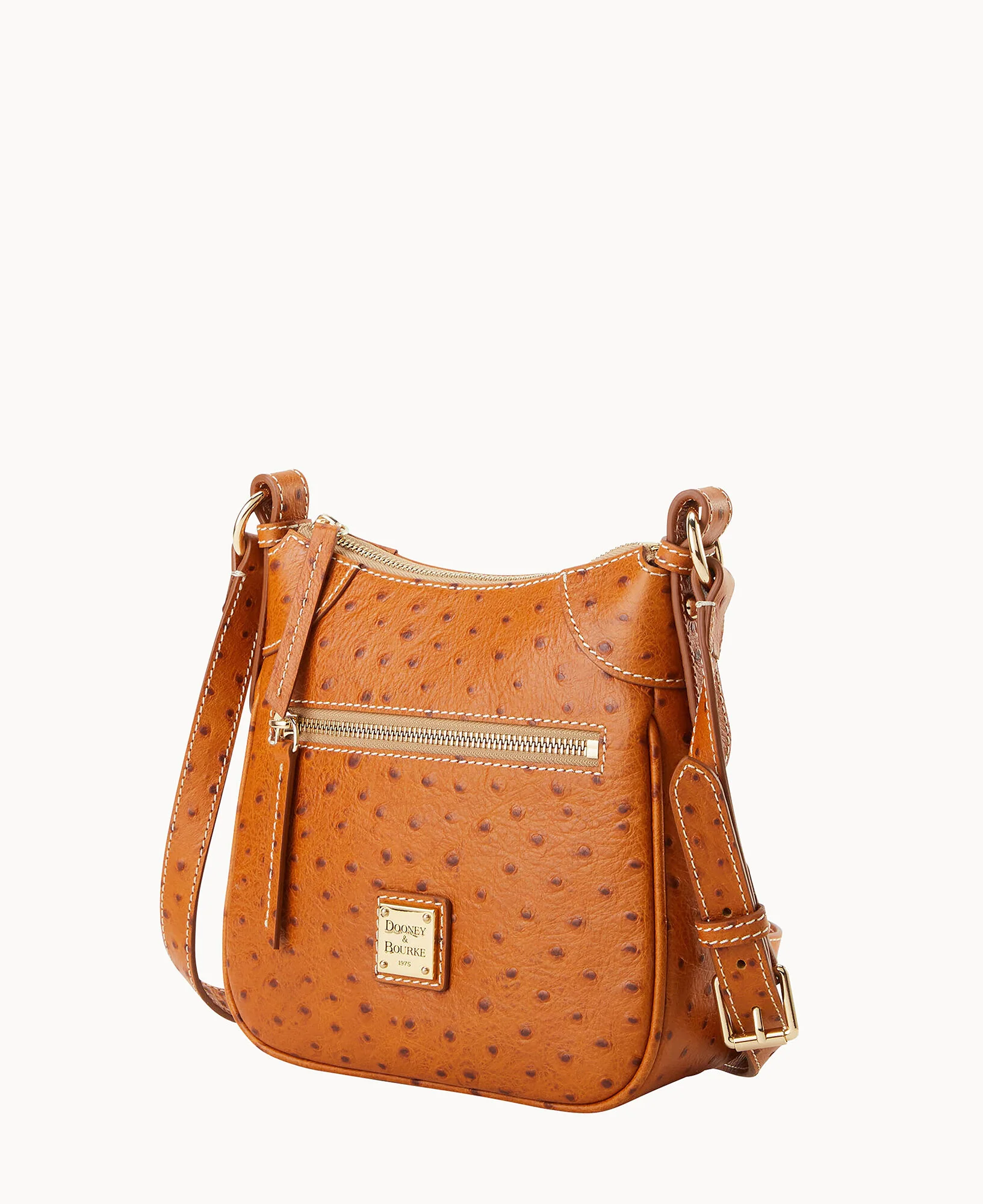 Ostrich Front Zip Crossbody - Image 18