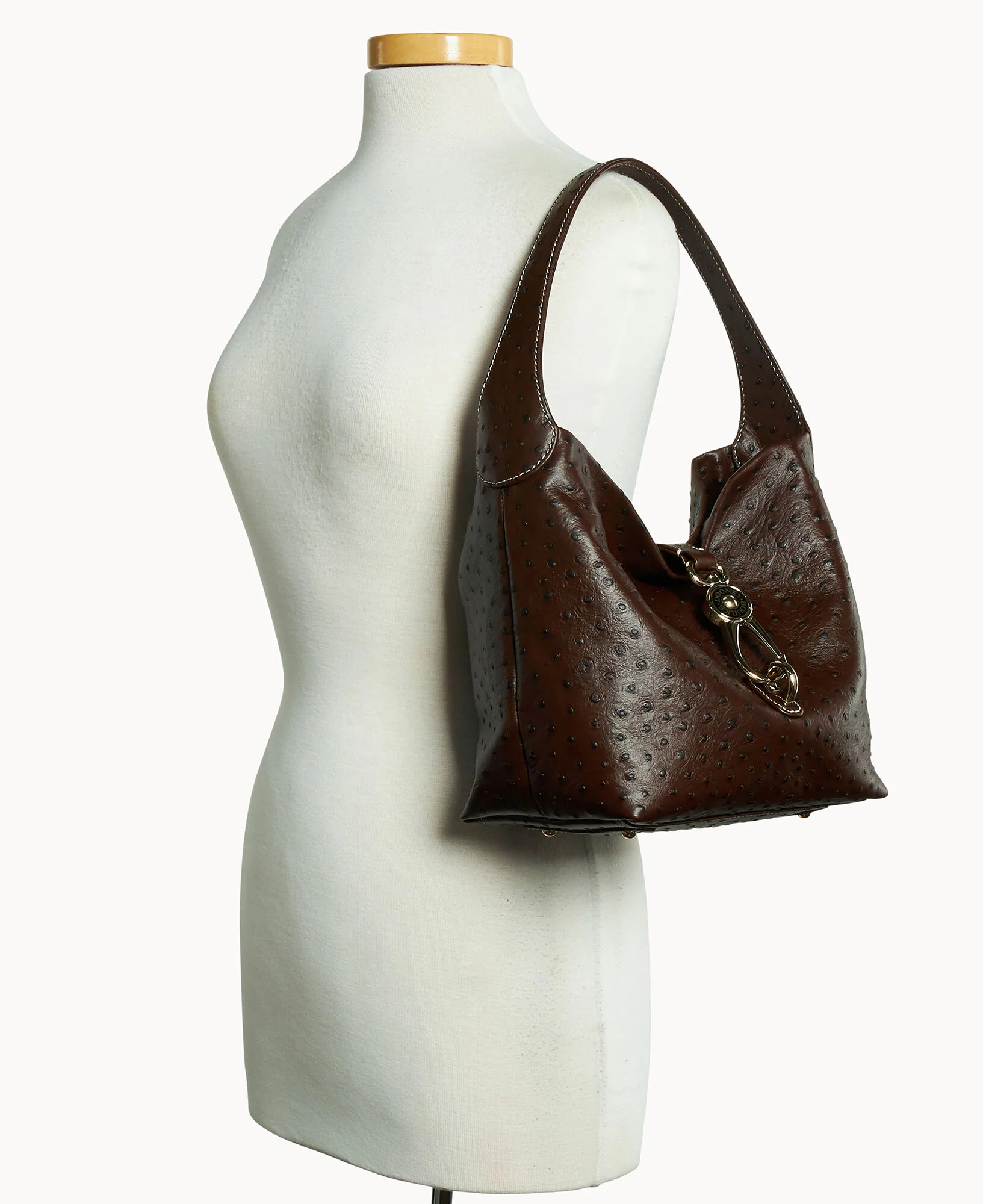 Ostrich Logo Lock Hobo - Image 39