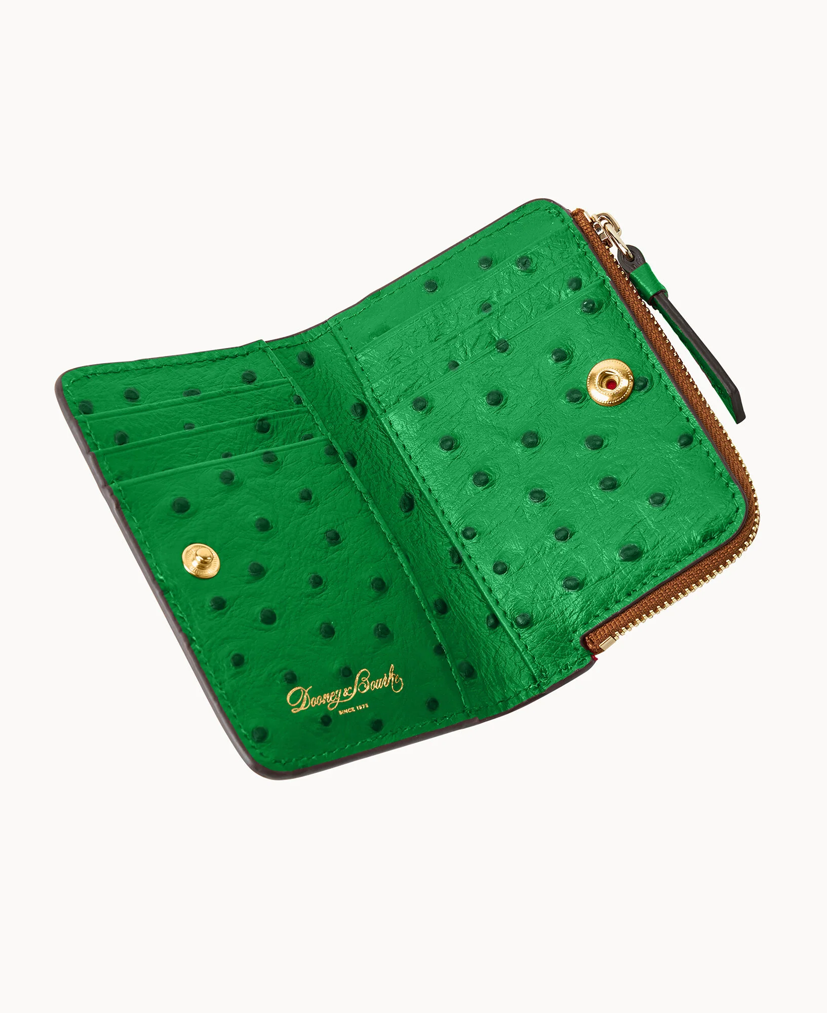Ostrich Zip Credit Card Wallet 12 - Image 36