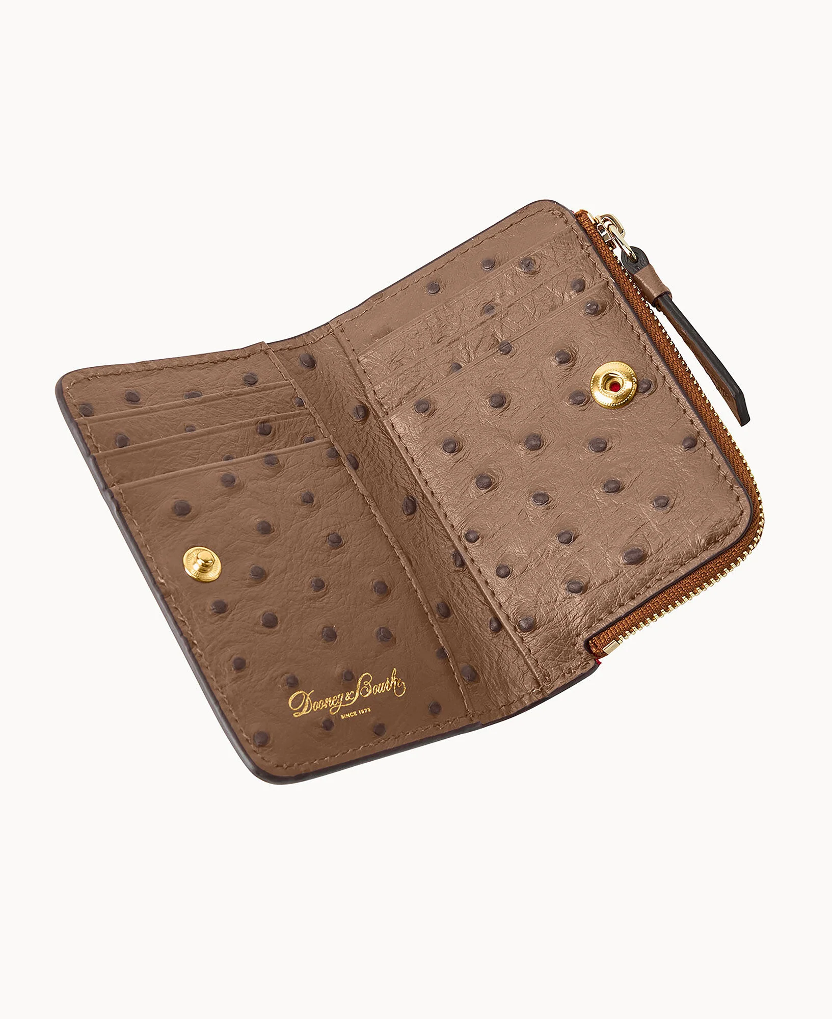 Ostrich Zip Credit Card Wallet 12 - Image 48