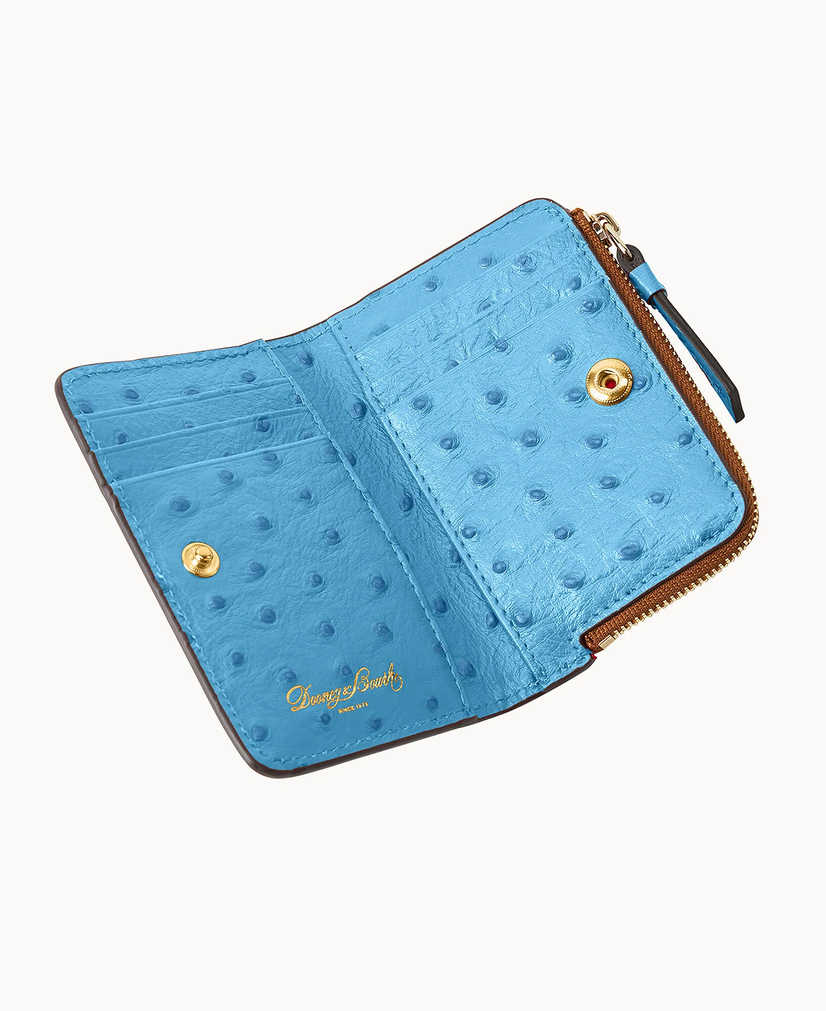Ostrich Zip Credit Card Wallet 12 - Image 51