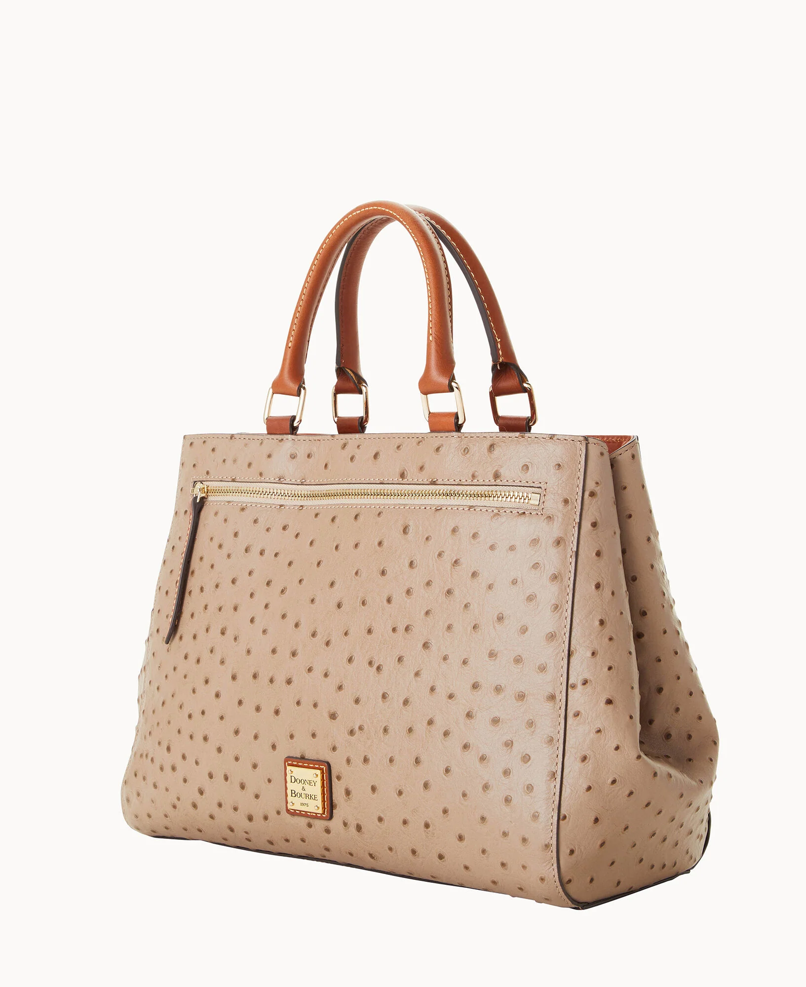 Ostrich Zip Satchel - Image 9