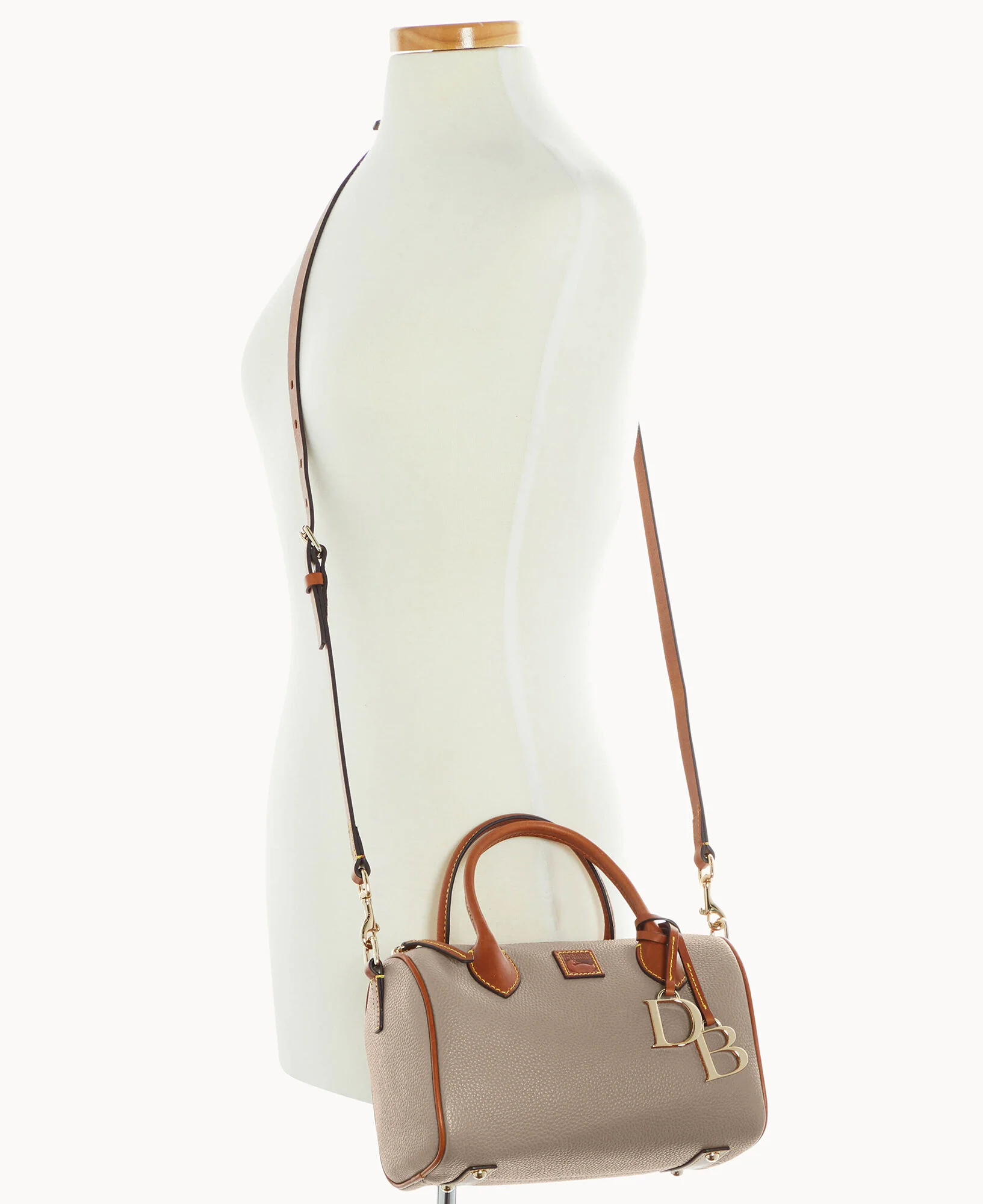 Pebble Grain Barrel Satchel - Image 14