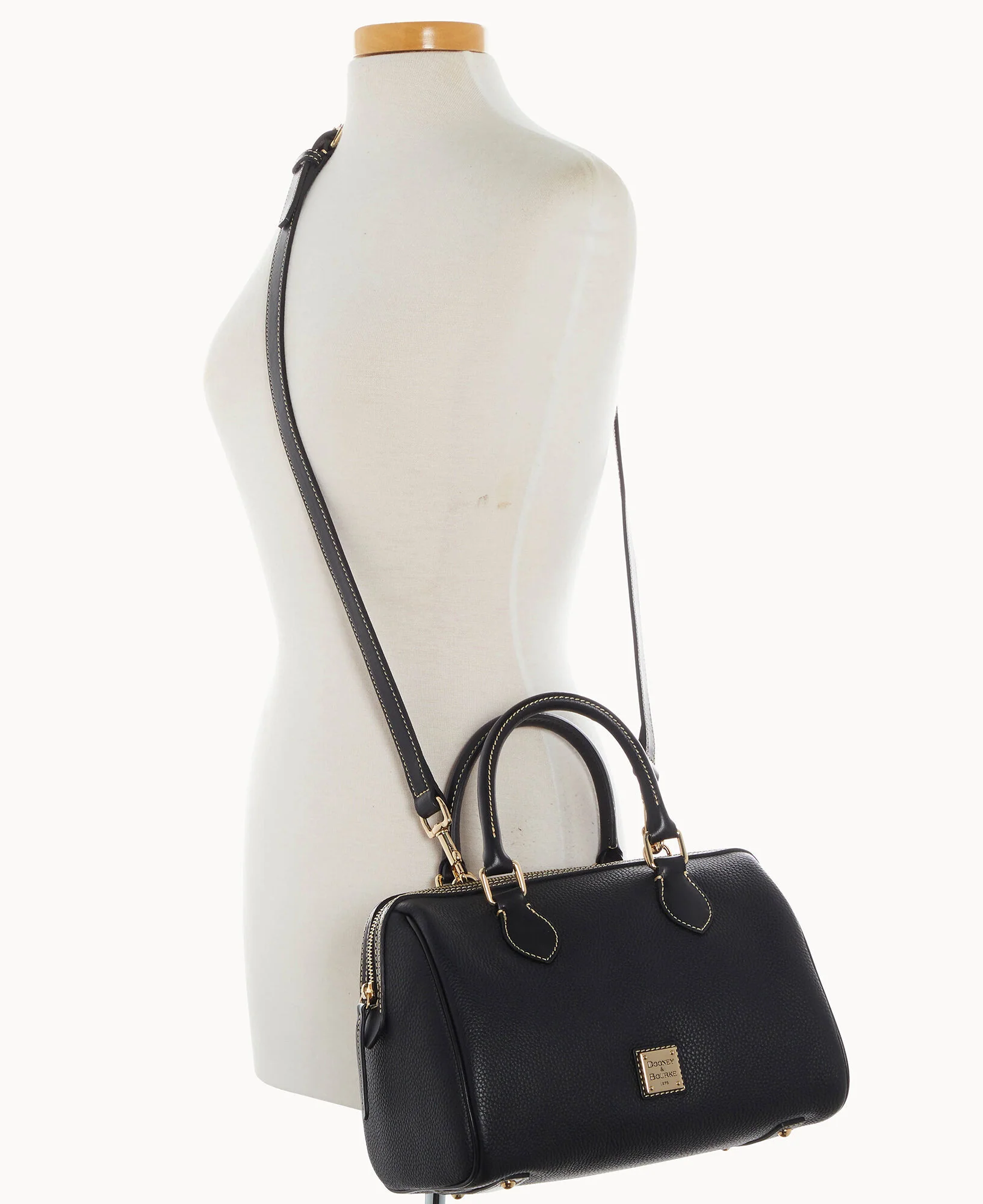 Pebble Grain Barrel Satchel - Image 26