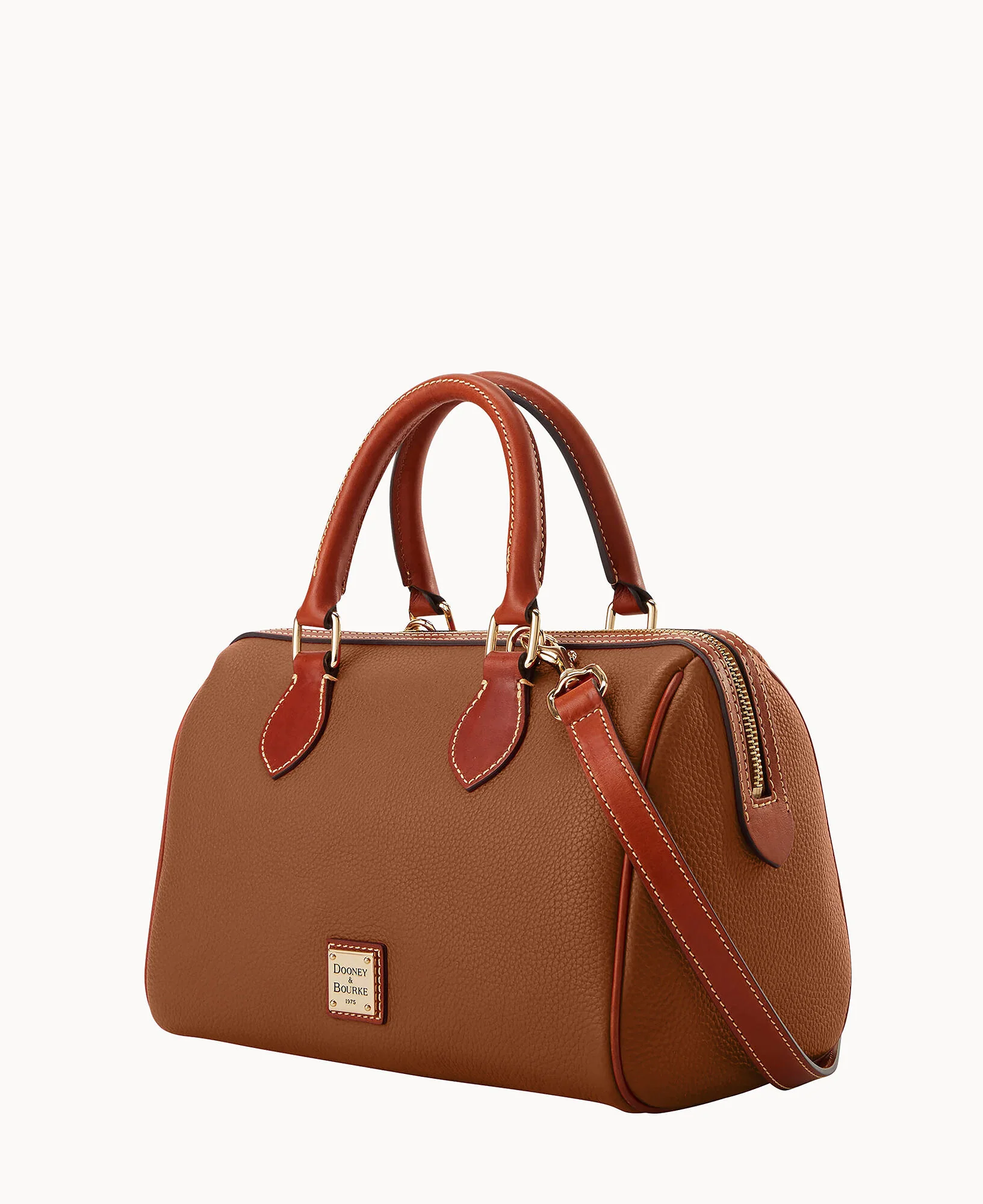 Pebble Grain Barrel Satchel - Image 6