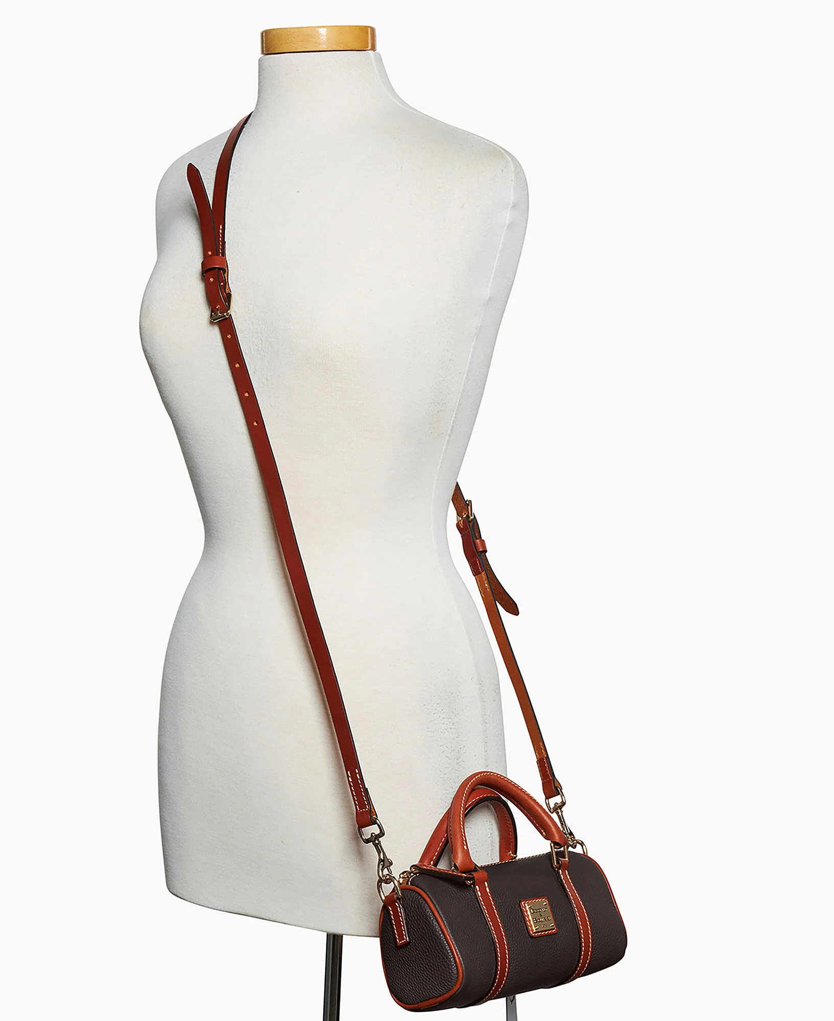 Pebble Grain Crossbody Barrel Satchel 20 - Image 38