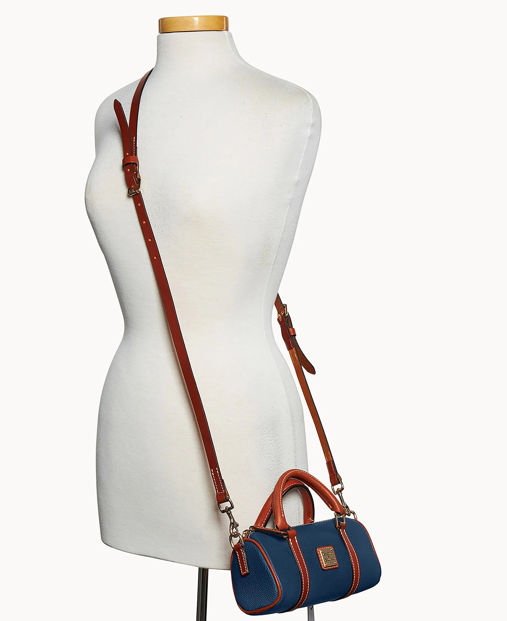 Pebble Grain Crossbody Barrel Satchel 20 - Image 42