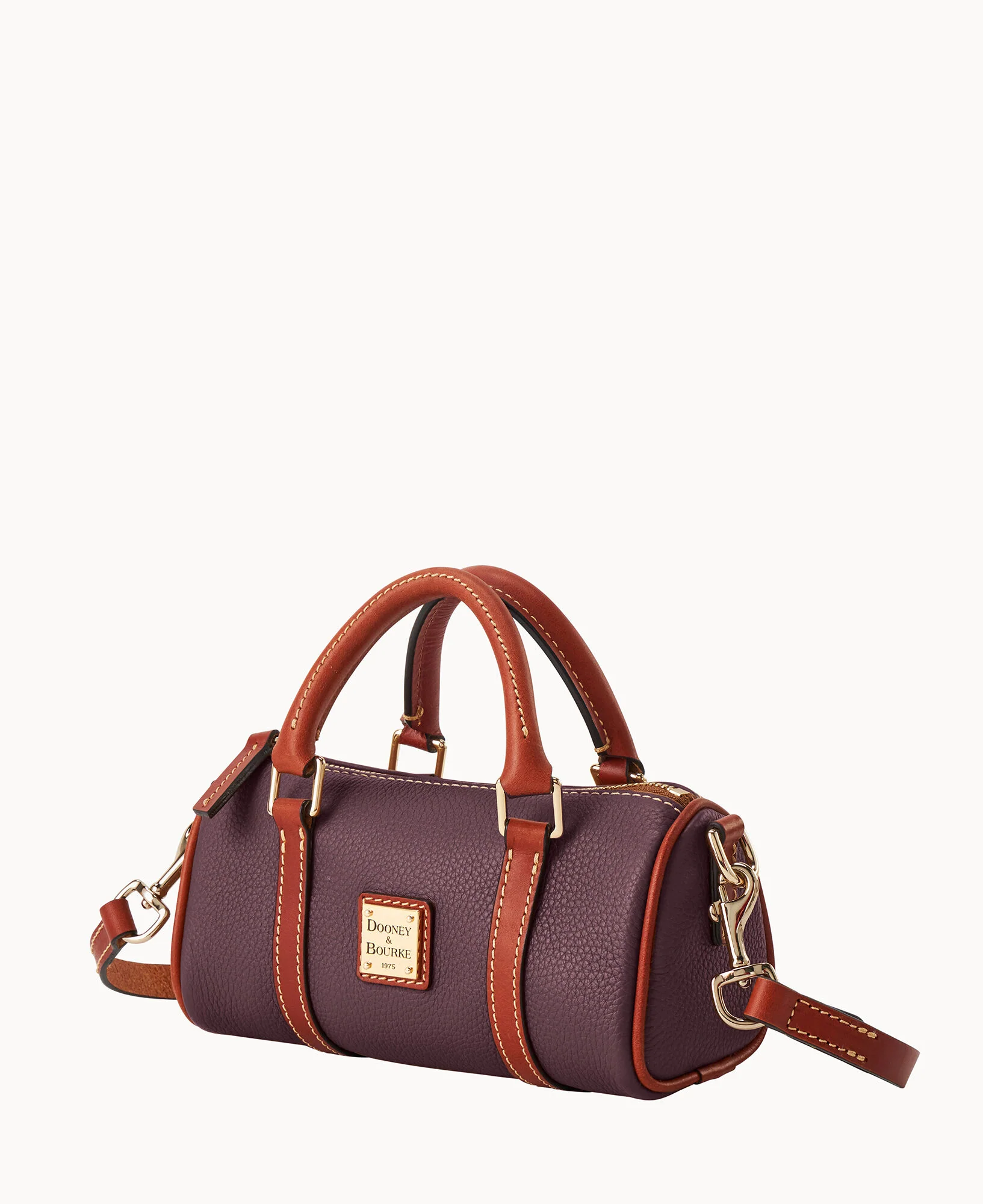 Pebble Grain Crossbody Barrel Satchel 20 - Image 8