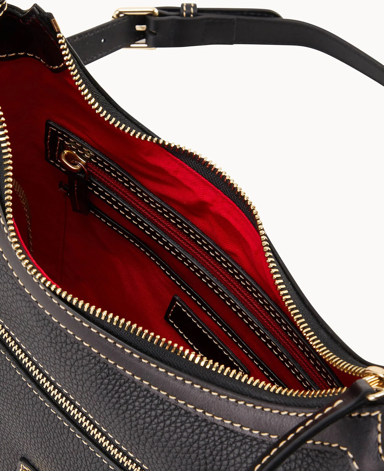 Pebble Grain Crossbody Hobo - Image 7