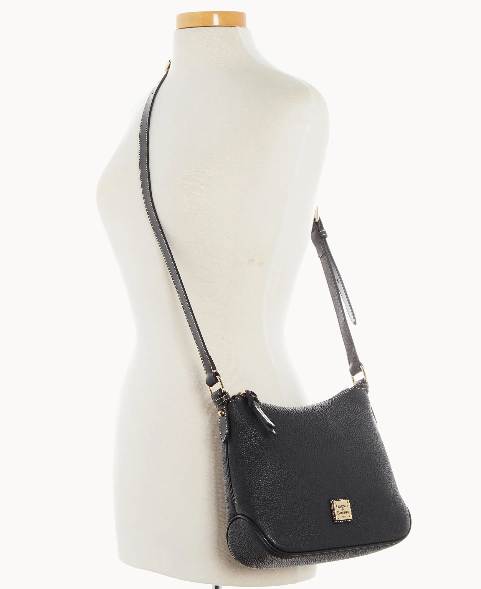 Pebble Grain Crossbody Hobo - Image 20