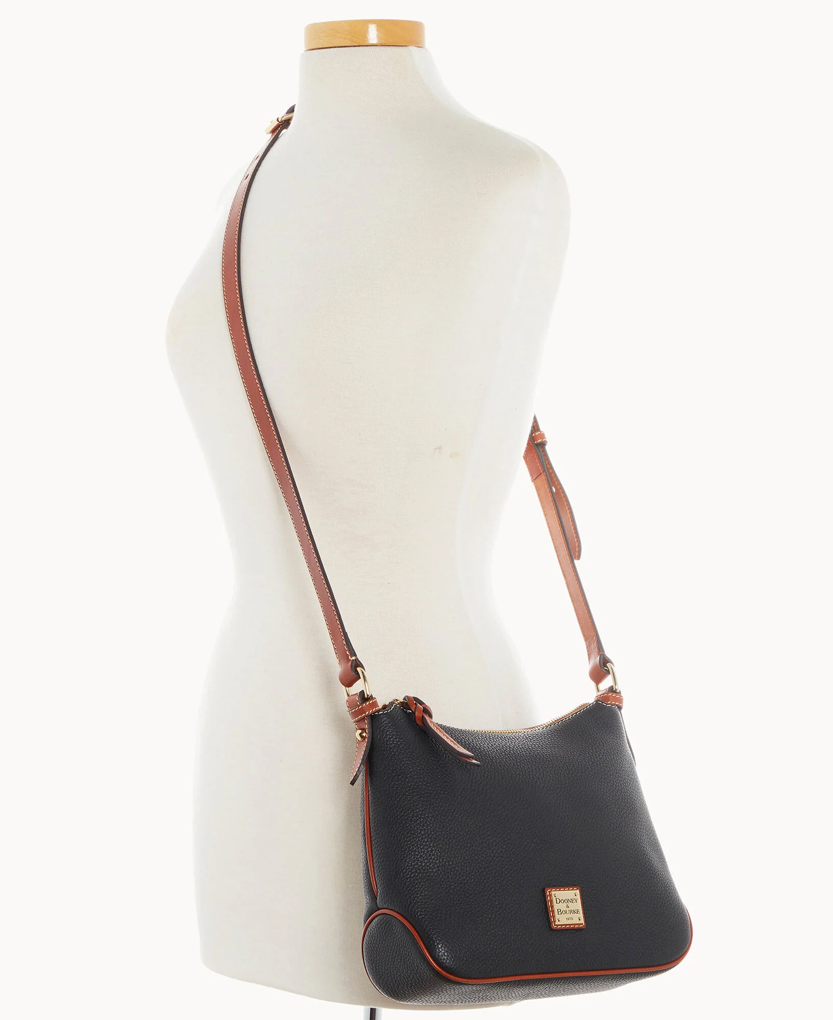 Pebble Grain Crossbody Hobo - Image 37