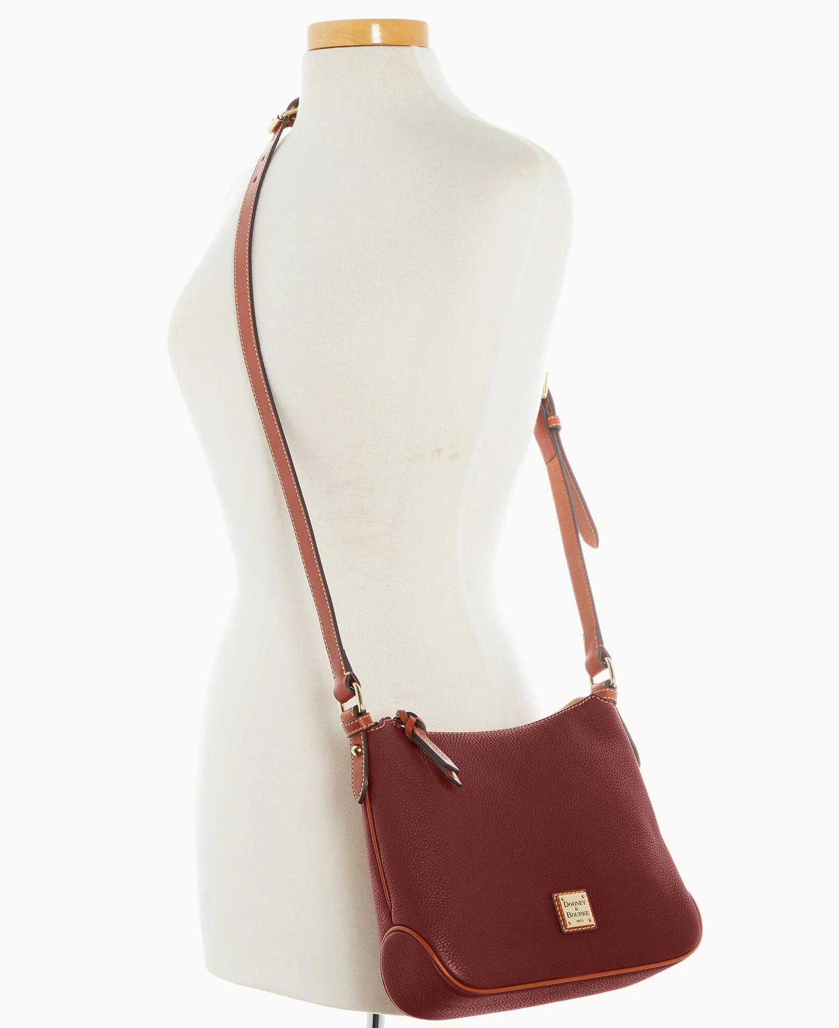 Pebble Grain Crossbody Hobo - Image 46
