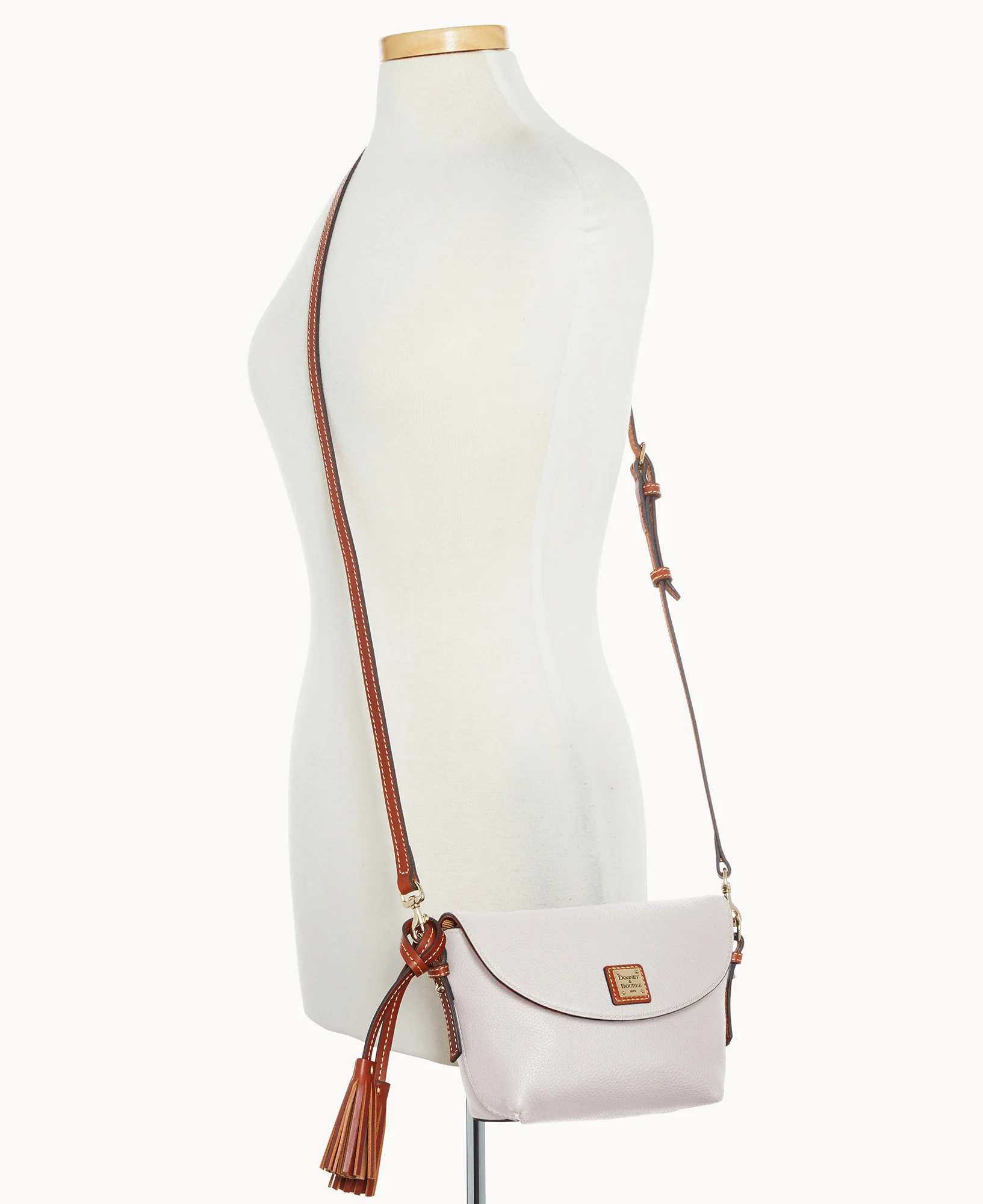 Pebble Grain Crossbody Saddle Bag - Image 57
