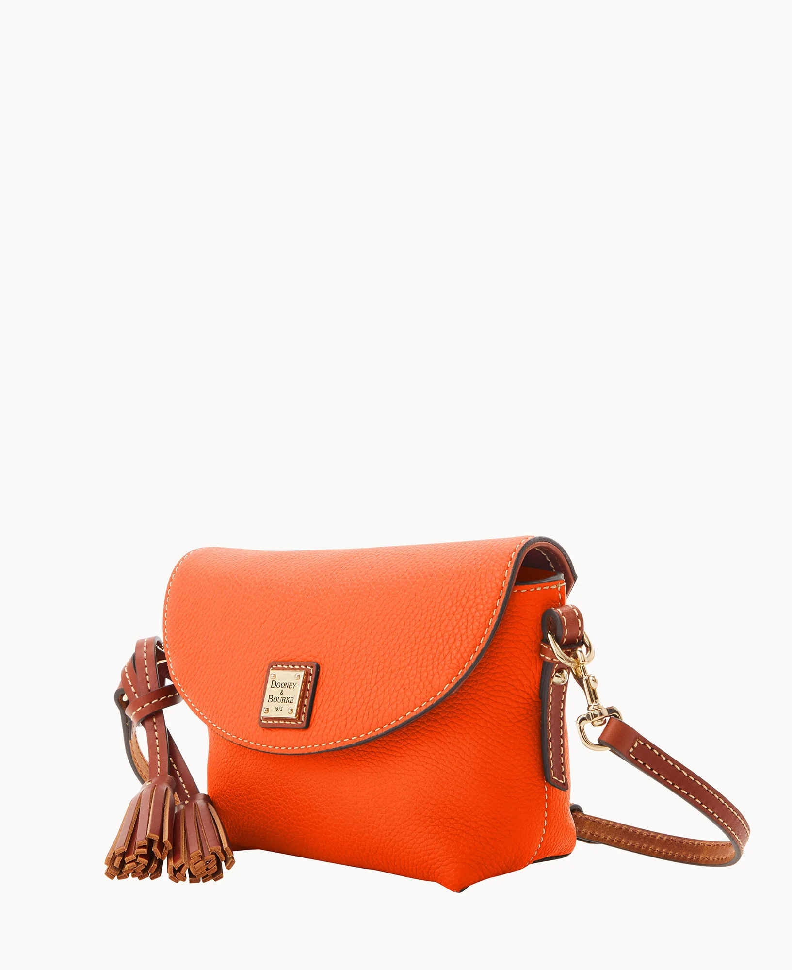 Pebble Grain Crossbody Saddle Bag - Image 66