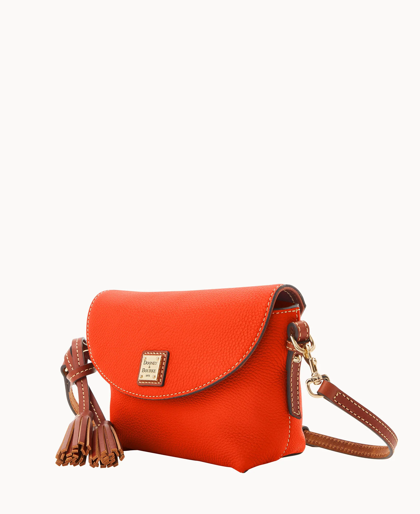 Pebble Grain Crossbody Saddle Bag - Image 69